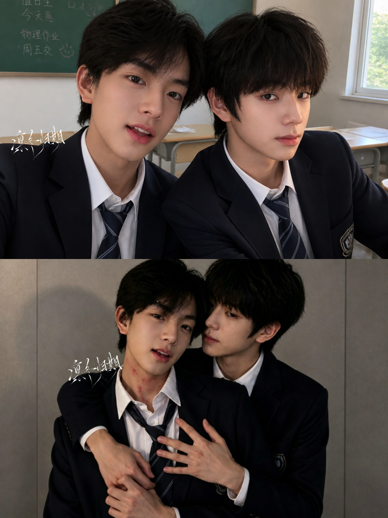 橹穆[超话]  “橹杰会长早上好。😼”“橹杰小狗晚上坏！😾” ​  ​​​