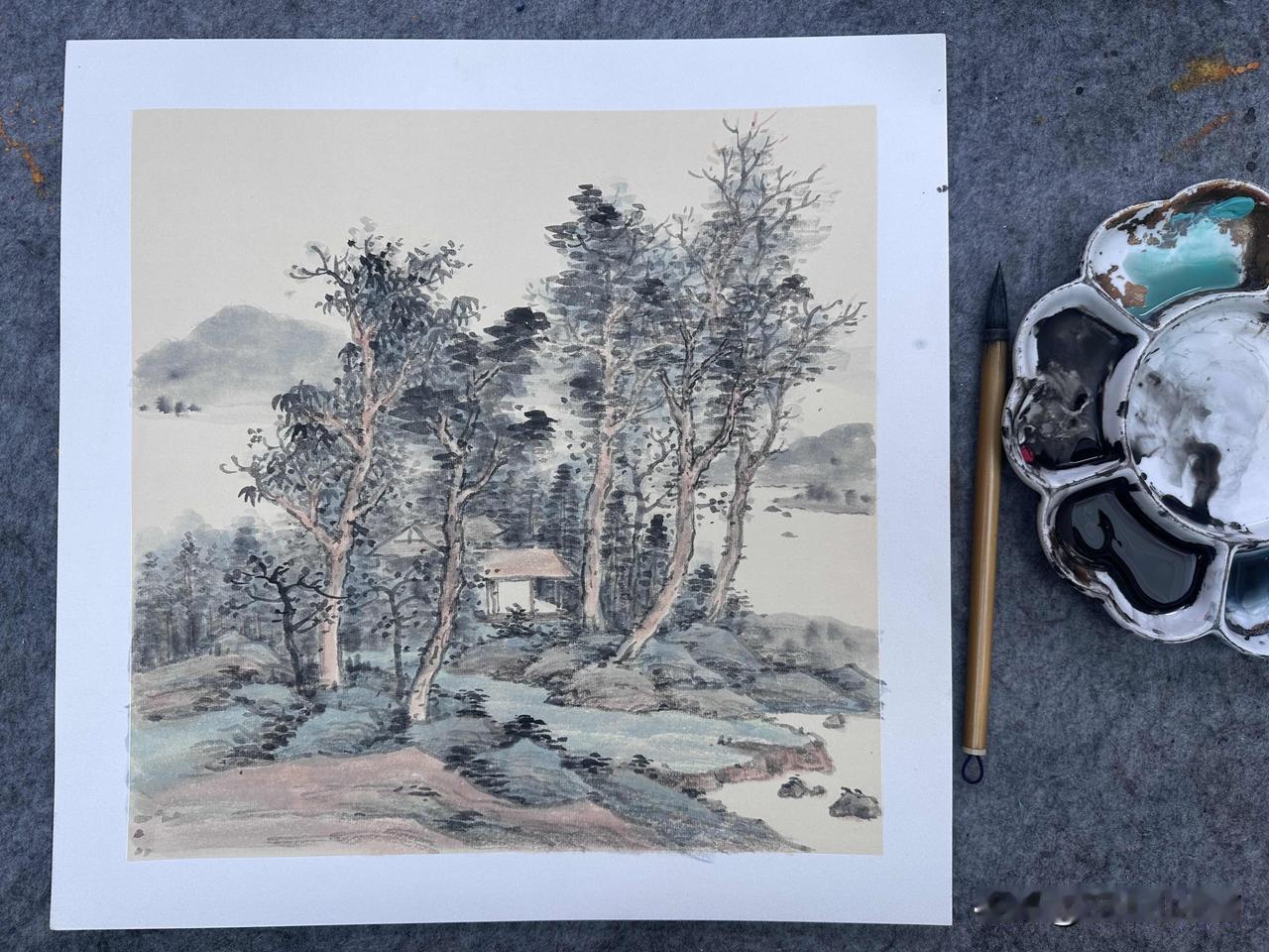 可否秀一下你的国画作品 有水墨国画