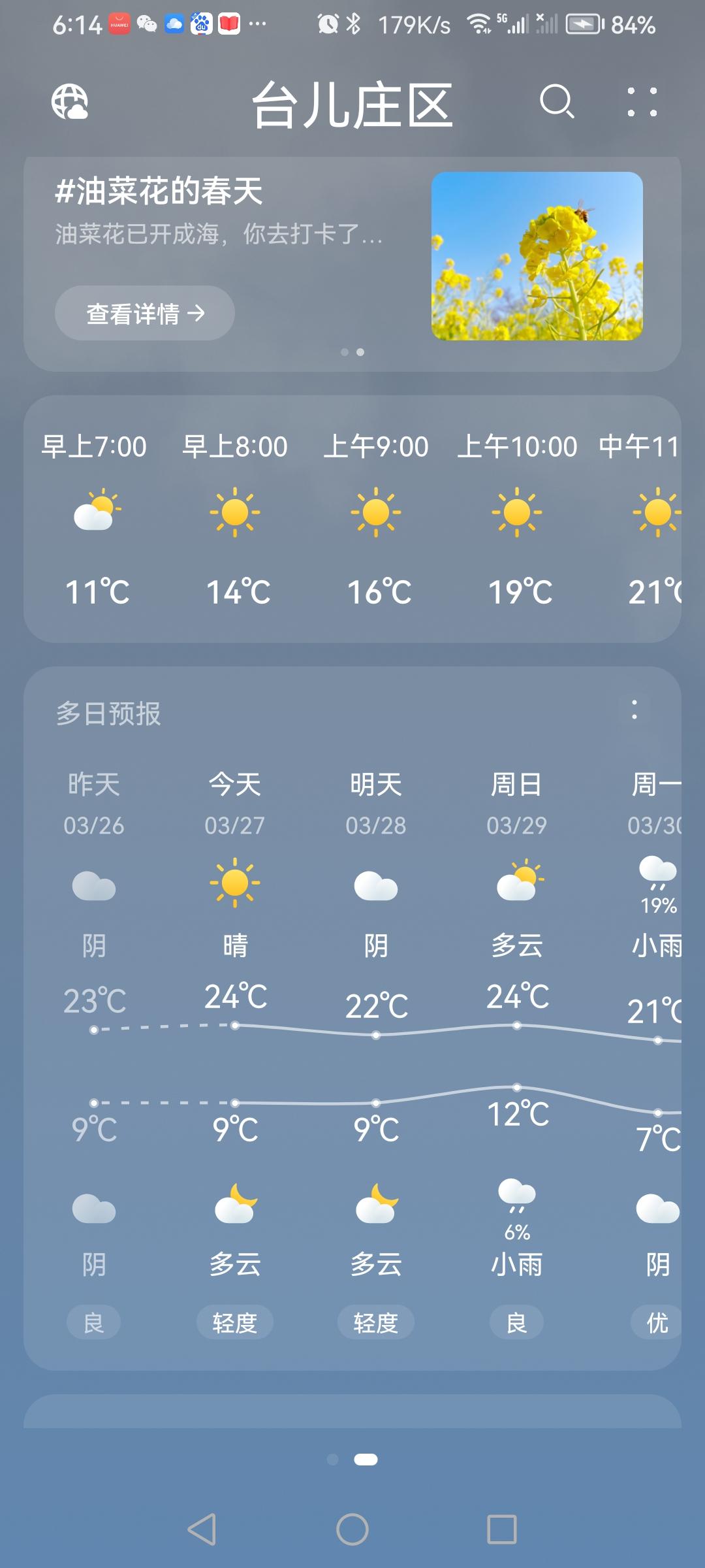 二月初九天气晴，一切美好尽在不言中！（图片来源：老山兰随手拍）