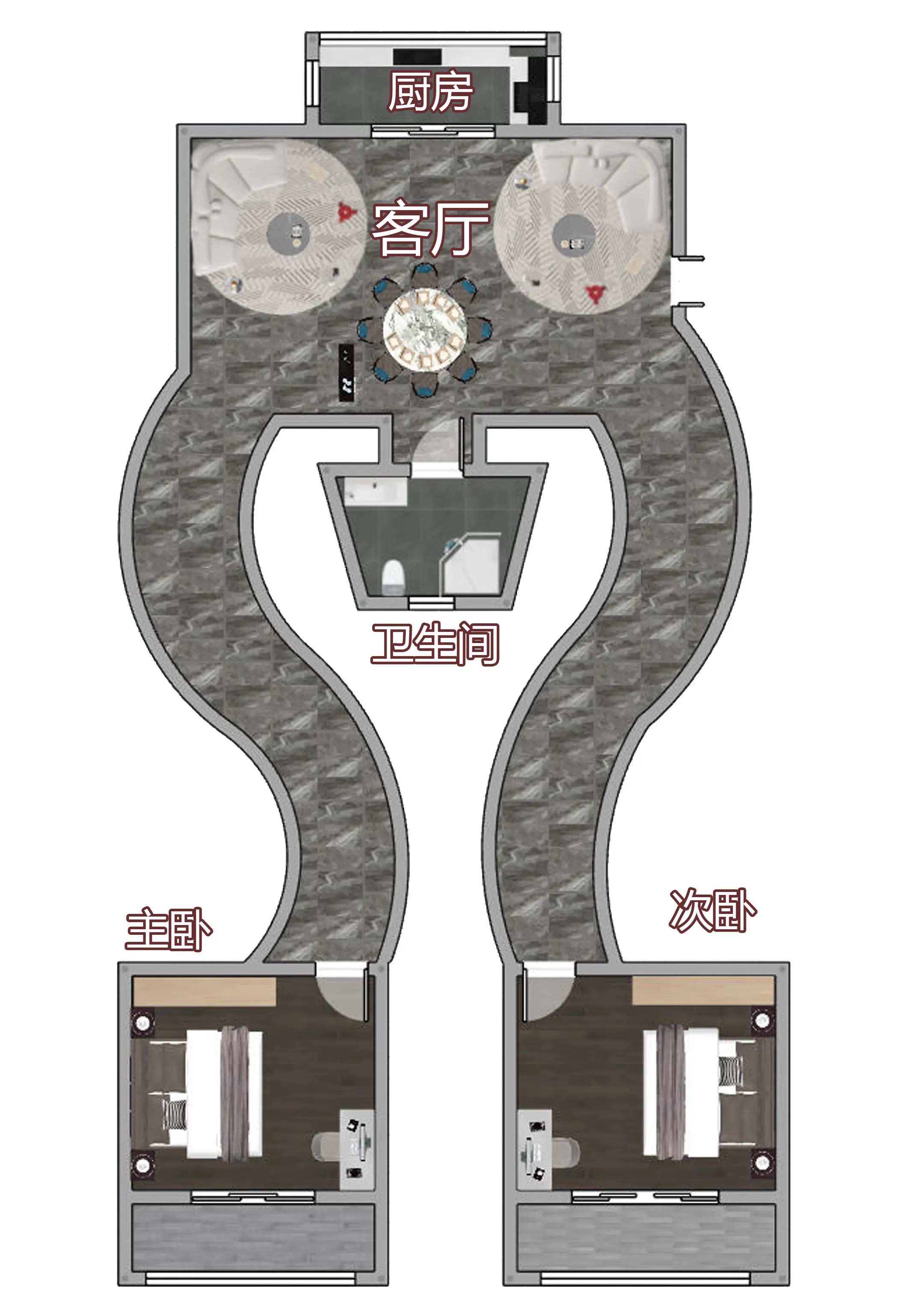 如果这个户型给到你，你会怎么搞。