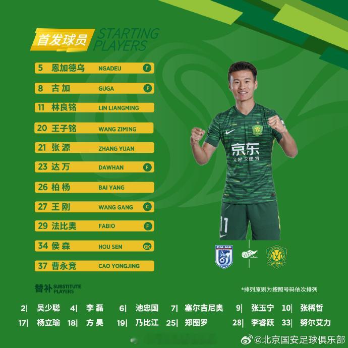 中超联赛大连英博vs北京国安首发大连英博vs北京国安 15:30大连英博vs国安