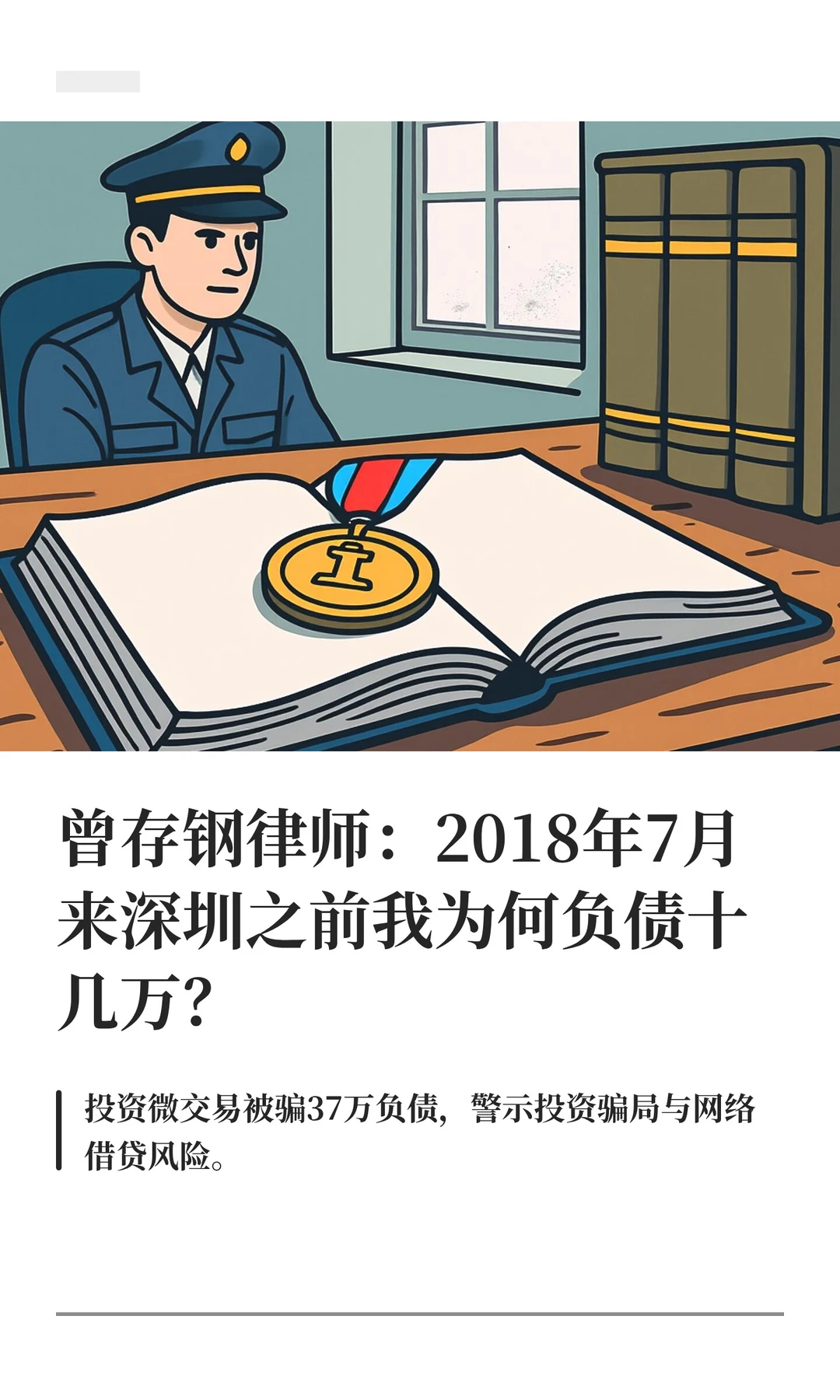 曾存钢律师：2018年7月来深圳之前我为何负