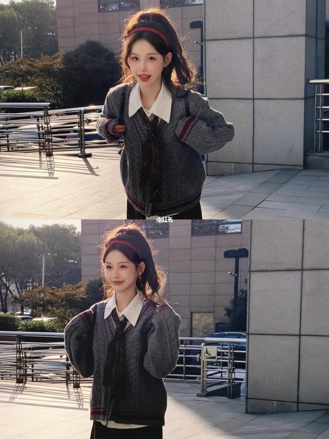 女大学生减速带