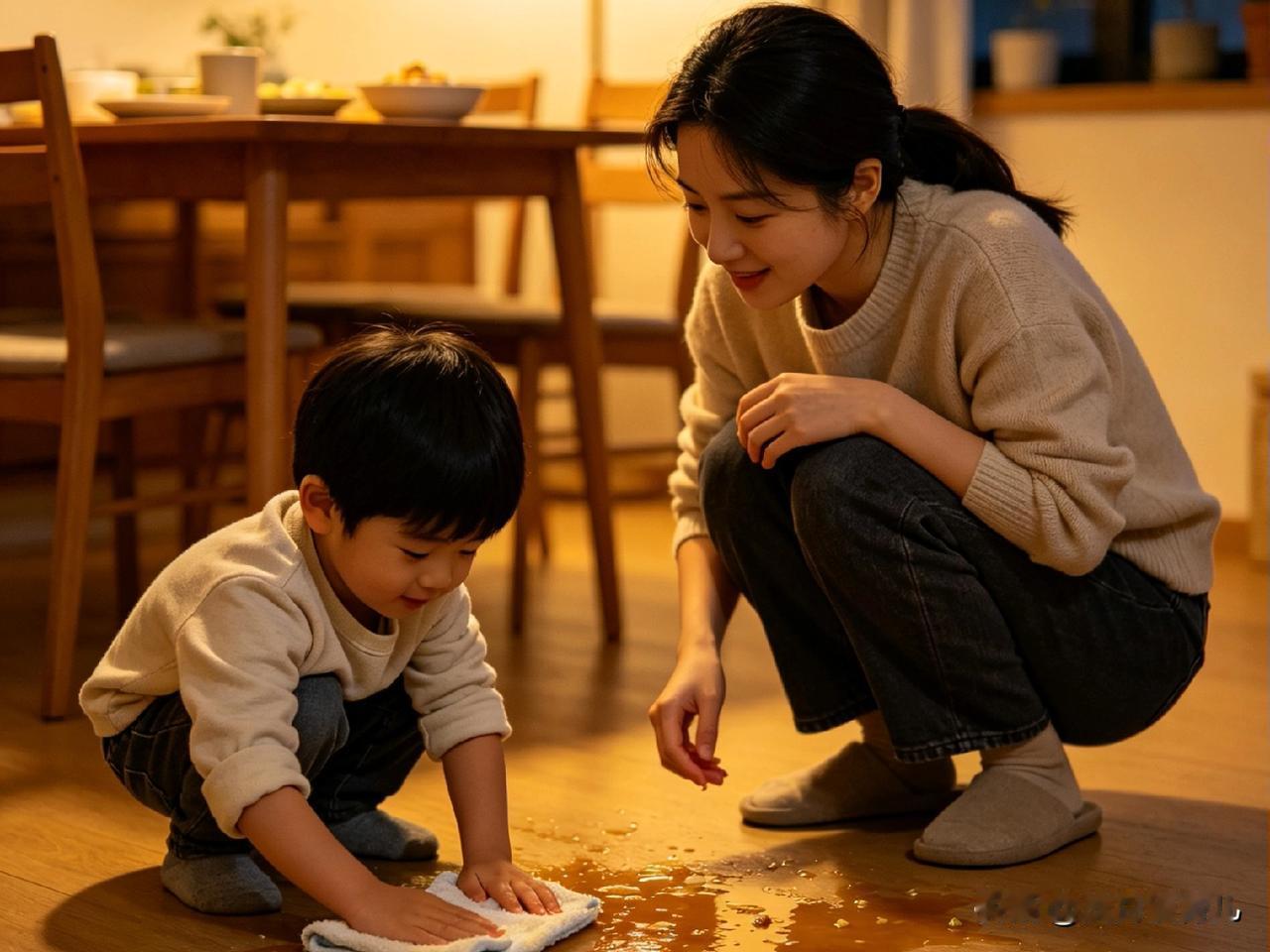 当了妈妈才发现，我们很多坏脾气，都发泄在了孩子无辜的小举动上。
 
昨天晚饭，就