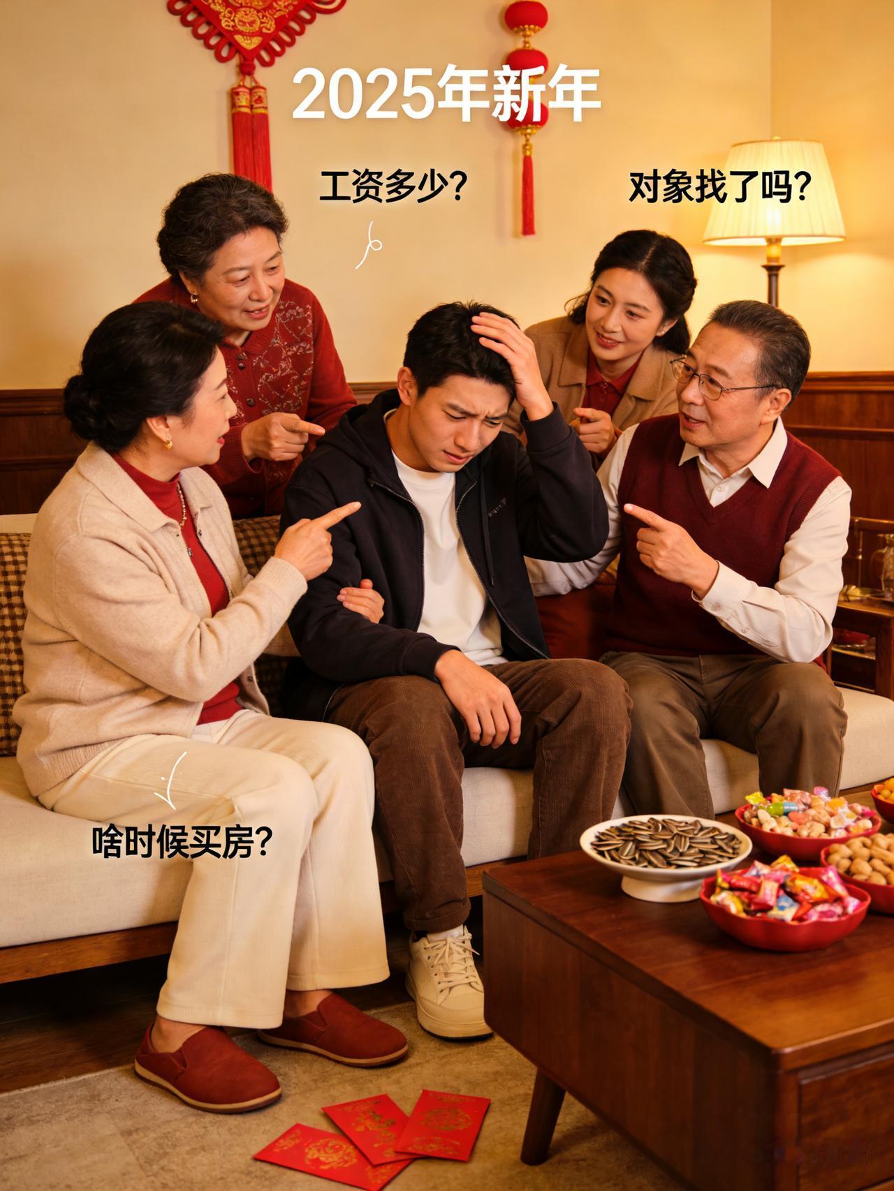 年关将至，“过年最怕啥”的话题又在社交平台刷屏。有人怕被追问工资存款，有人怕被催
