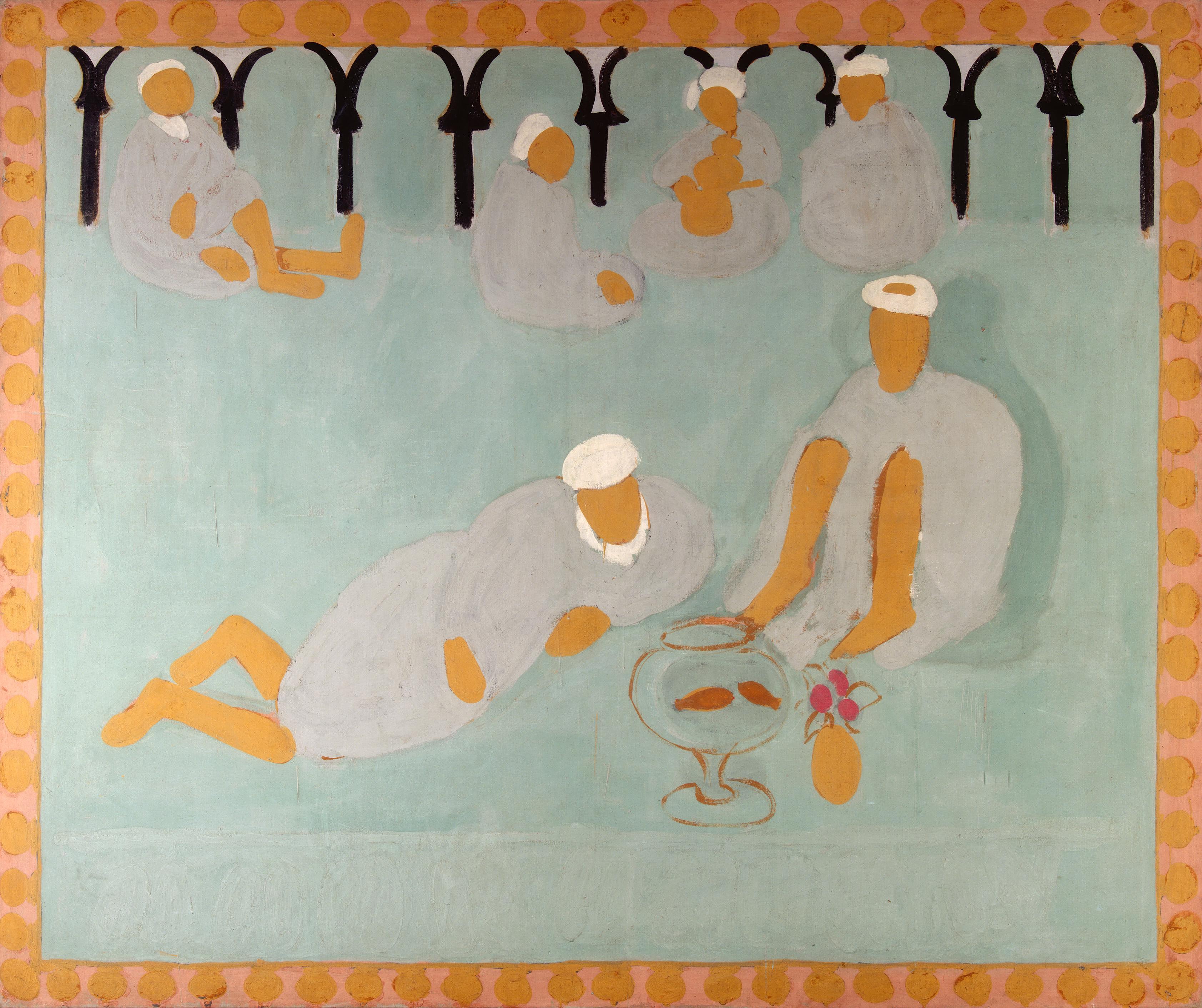 《阿拉伯咖啡屋》（Le café Maure），亨利·马蒂斯，1913年，布面油