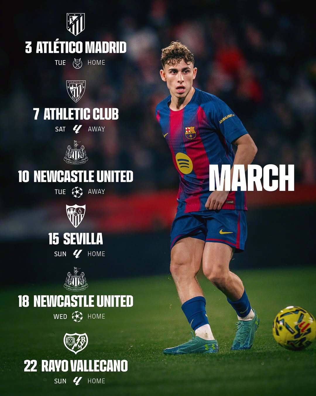 🙏🏻拜托拜托，三月请你对culer萨迷 好一点！⚽国王杯+西甲+欧冠的三线并