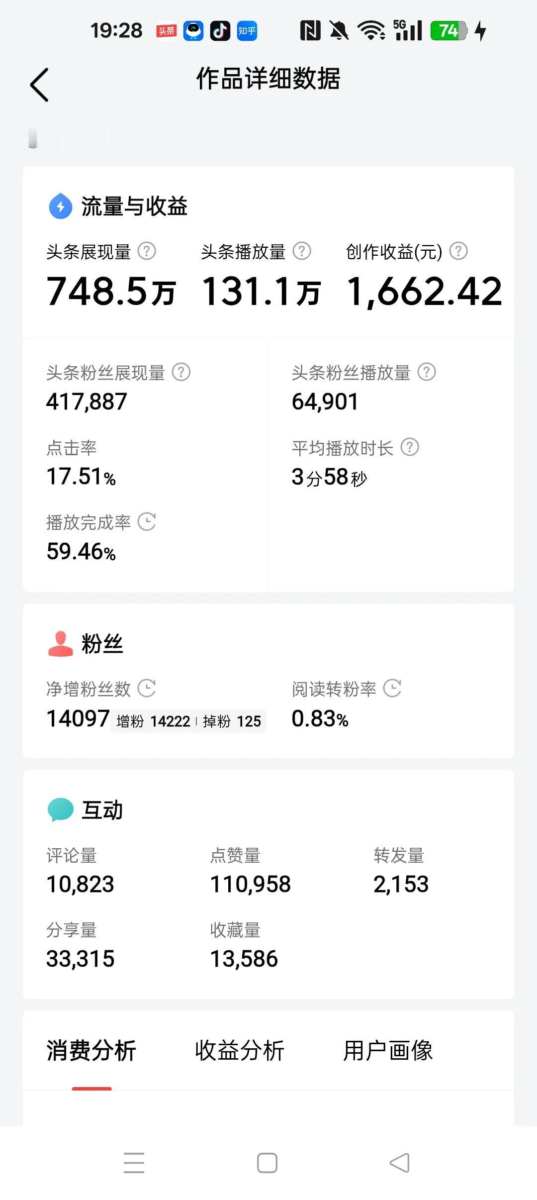 我61年的，今年65岁，做自媒体，全网也收获了将近80万粉丝，收入也到了6位数。