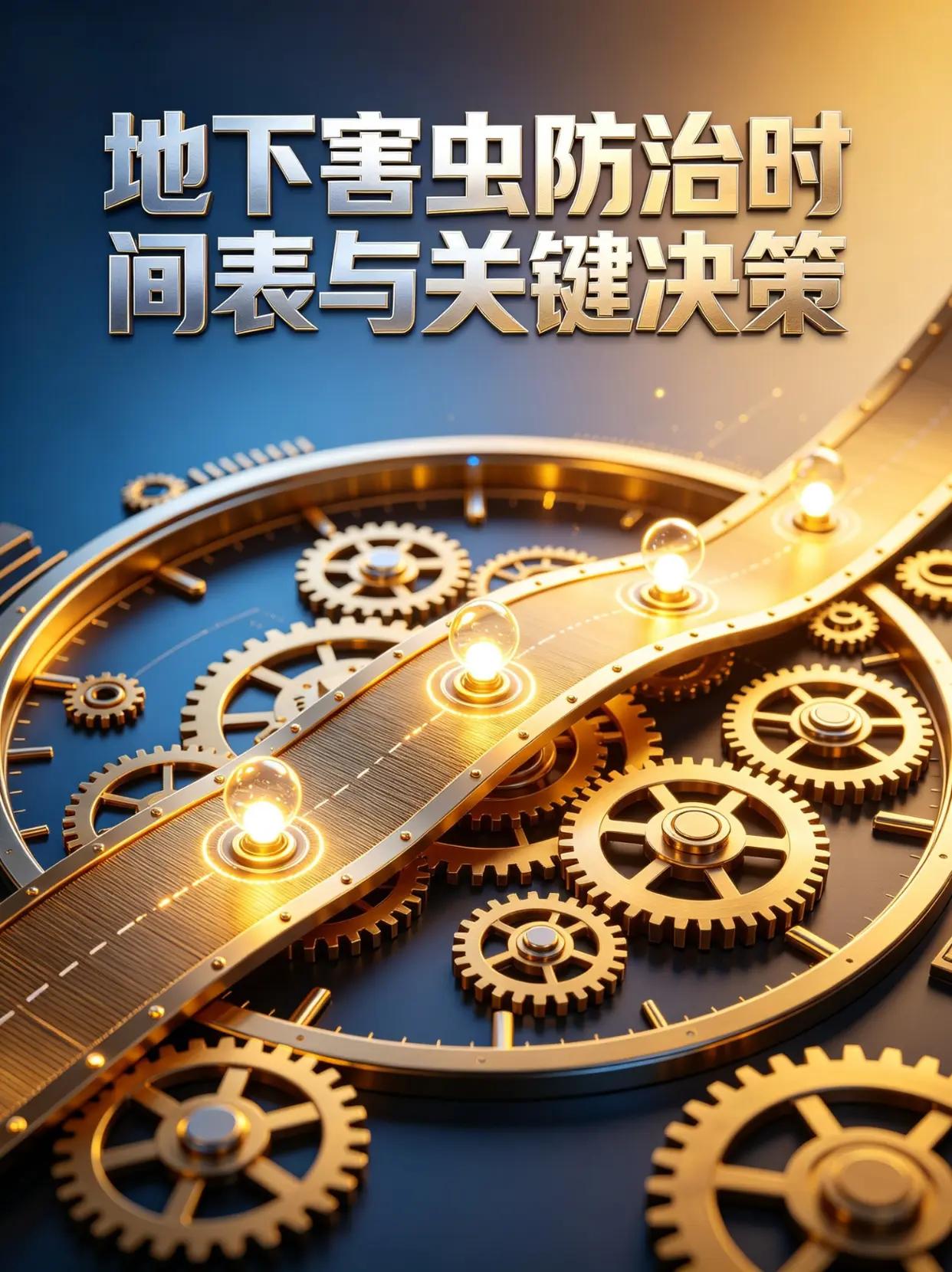 地下害虫防治时间表与关键决策。地下害虫