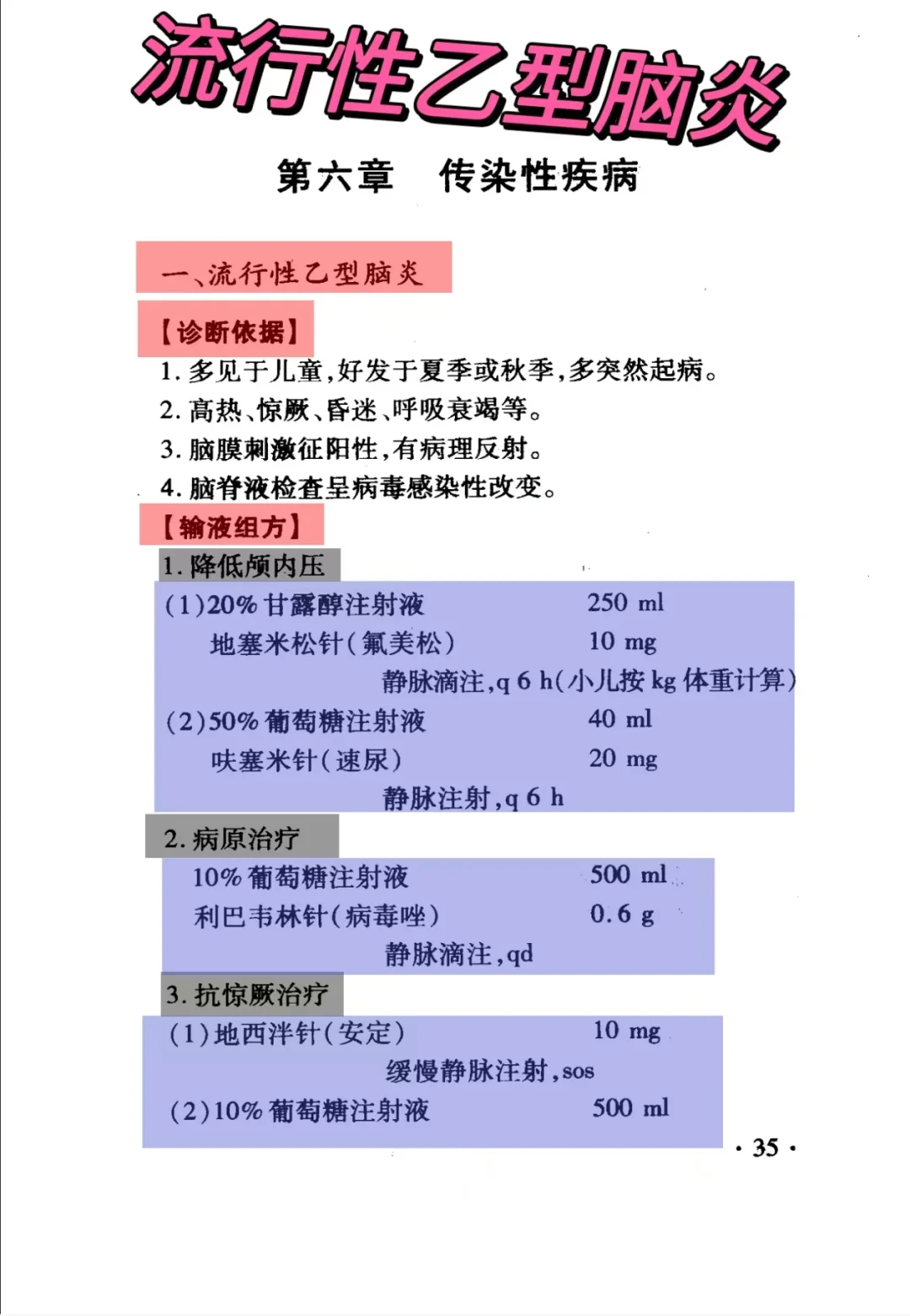 流行性乙型脑炎！！