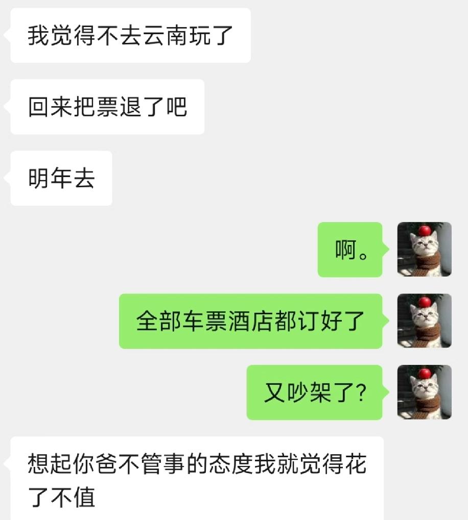 满心期待的一家人度假旅游，最后竟成了笑话。上午刚订好5个人的出行票，酒店加路费花