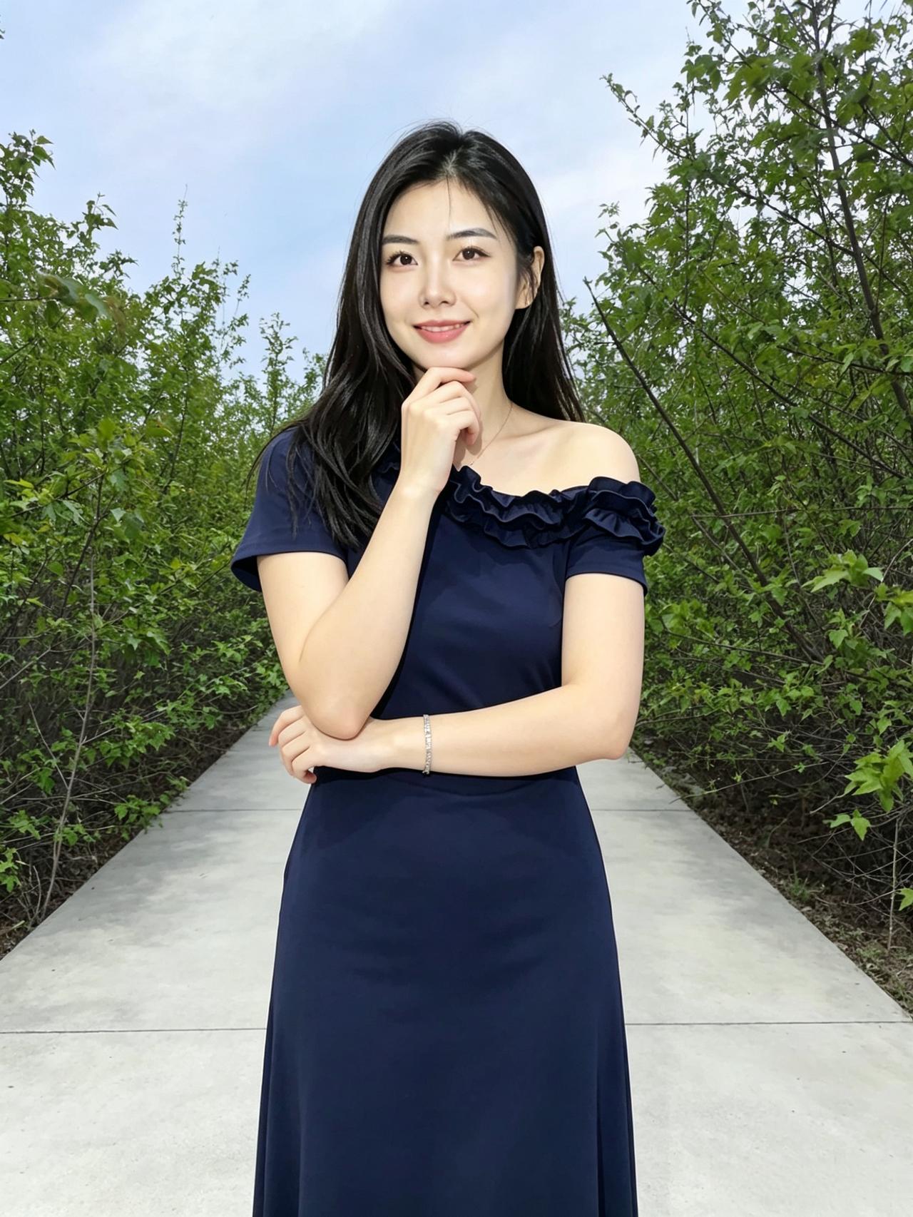 所有舒展的绿意
都为你衬底
优雅落在肩线
从容藏在眼底
每一个不经意的姿态
每一