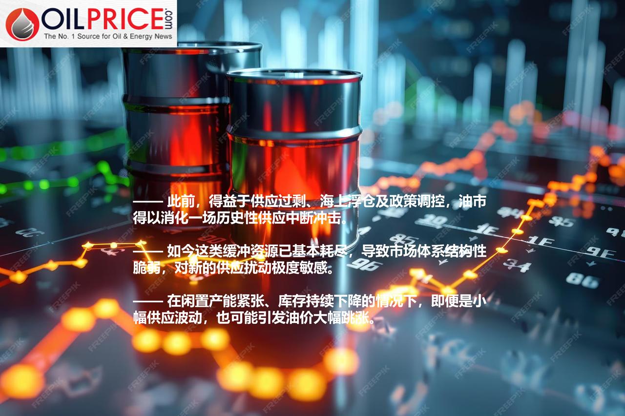 睿咨得能源称，安全垫耗尽，油市彻底暴露在风险中

自 2 月下旬以来，全球油市经