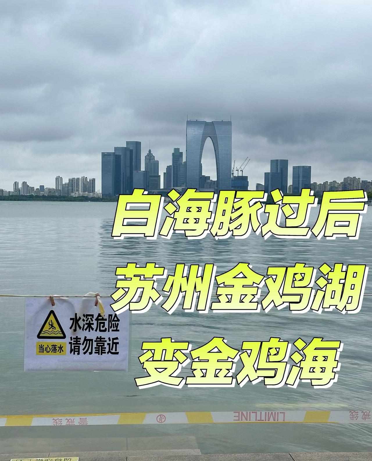 金鸡湖变金鸡海，地表最强地级市秒变海滨大都市。
海边城市独有的浪漫 苏州金鸡湖 