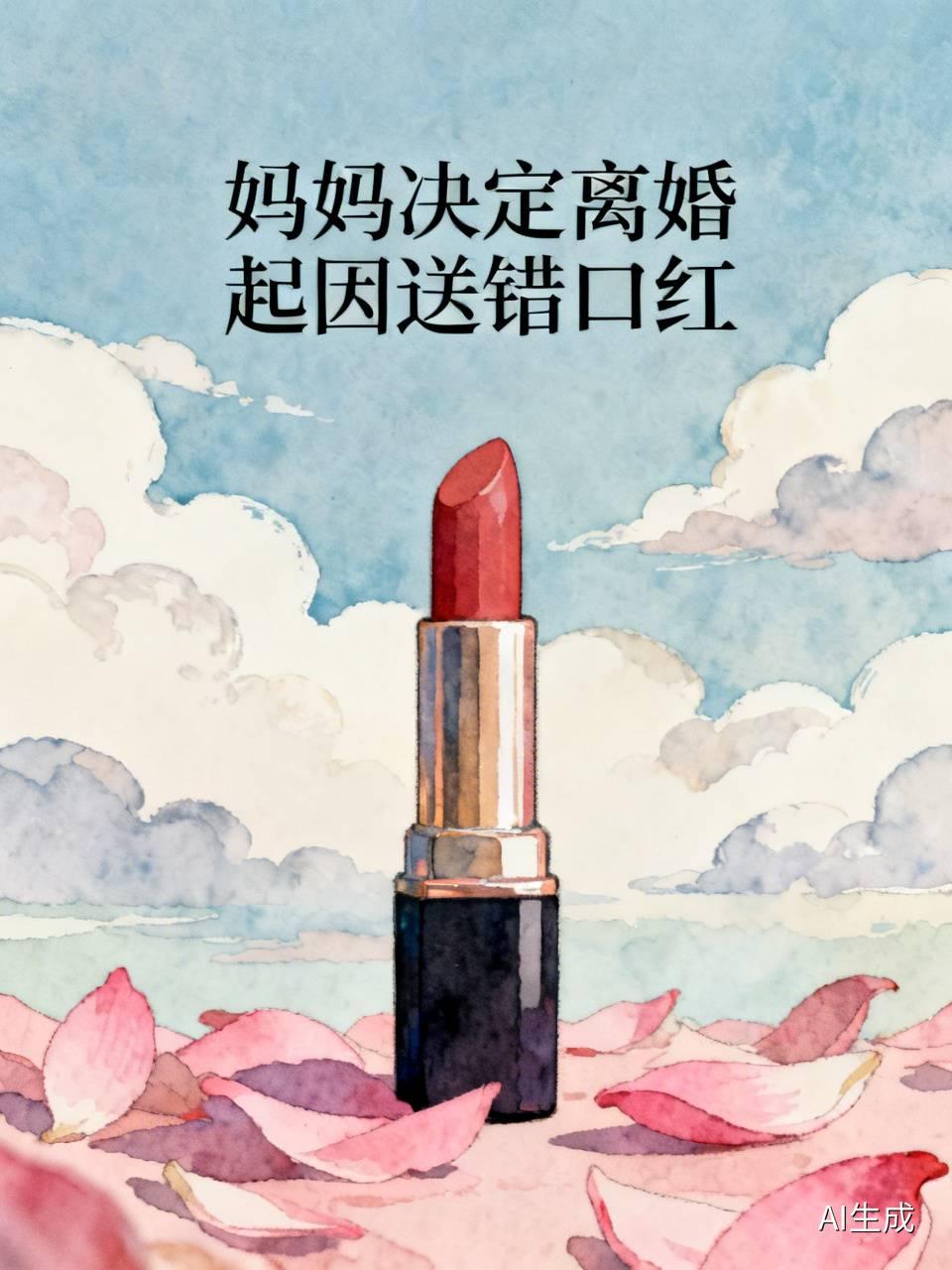 妈妈决定离婚起因送错口红

一位妈妈平静提出离婚，导火索，是一支送错的口红。
 