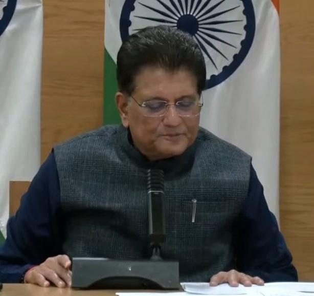 印度贸易部长皮尤什·戈亚尔表示，印度出口至美国的宝石、医药产品、智能手机等产品将