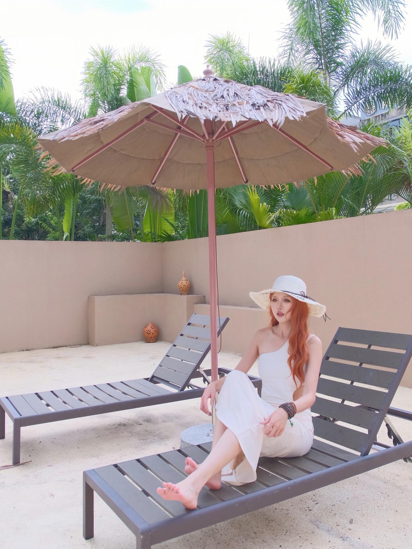 度假🏖️感拉满啦。
