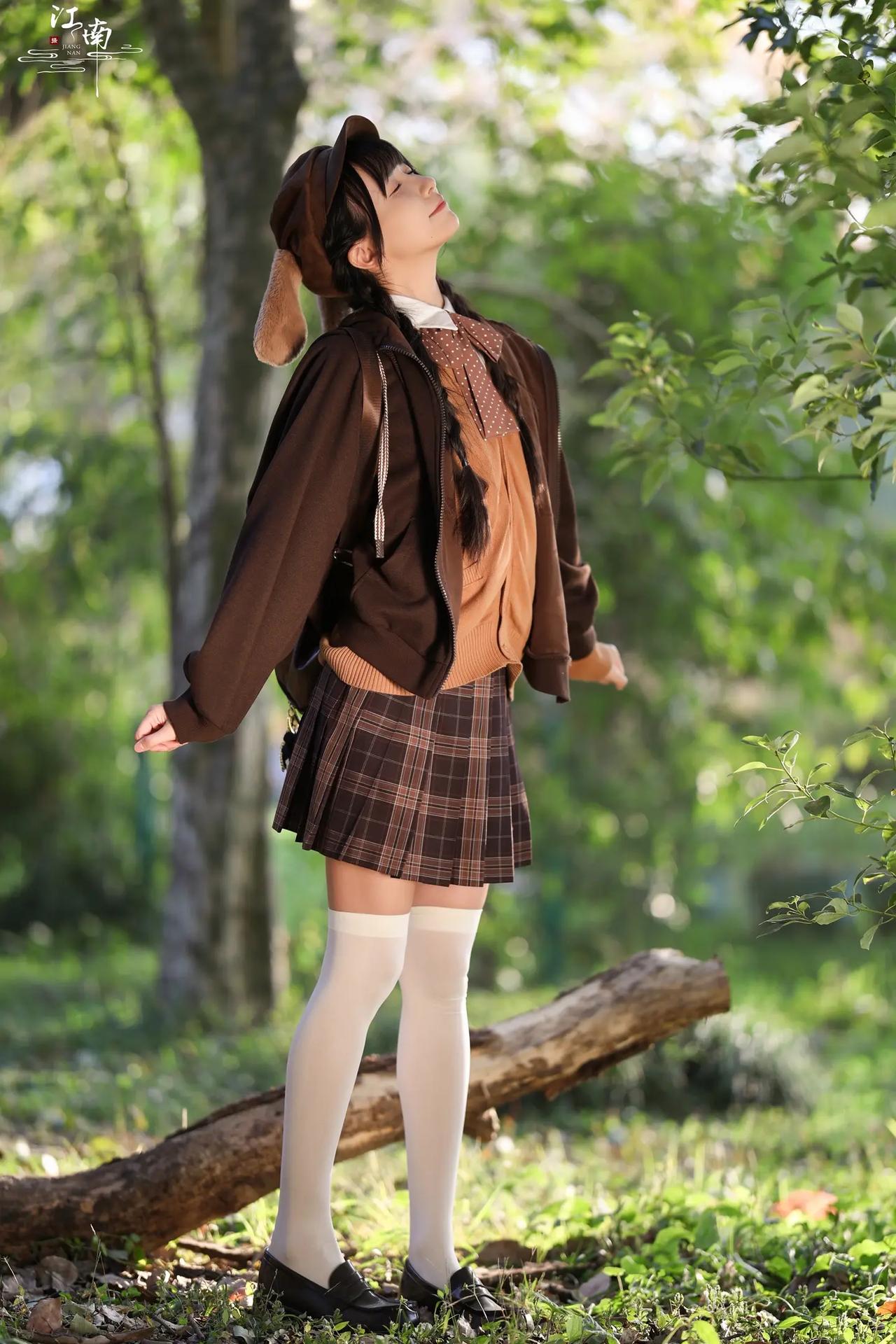 少女感。外拍 少女感 jk 可爱棉衣外套