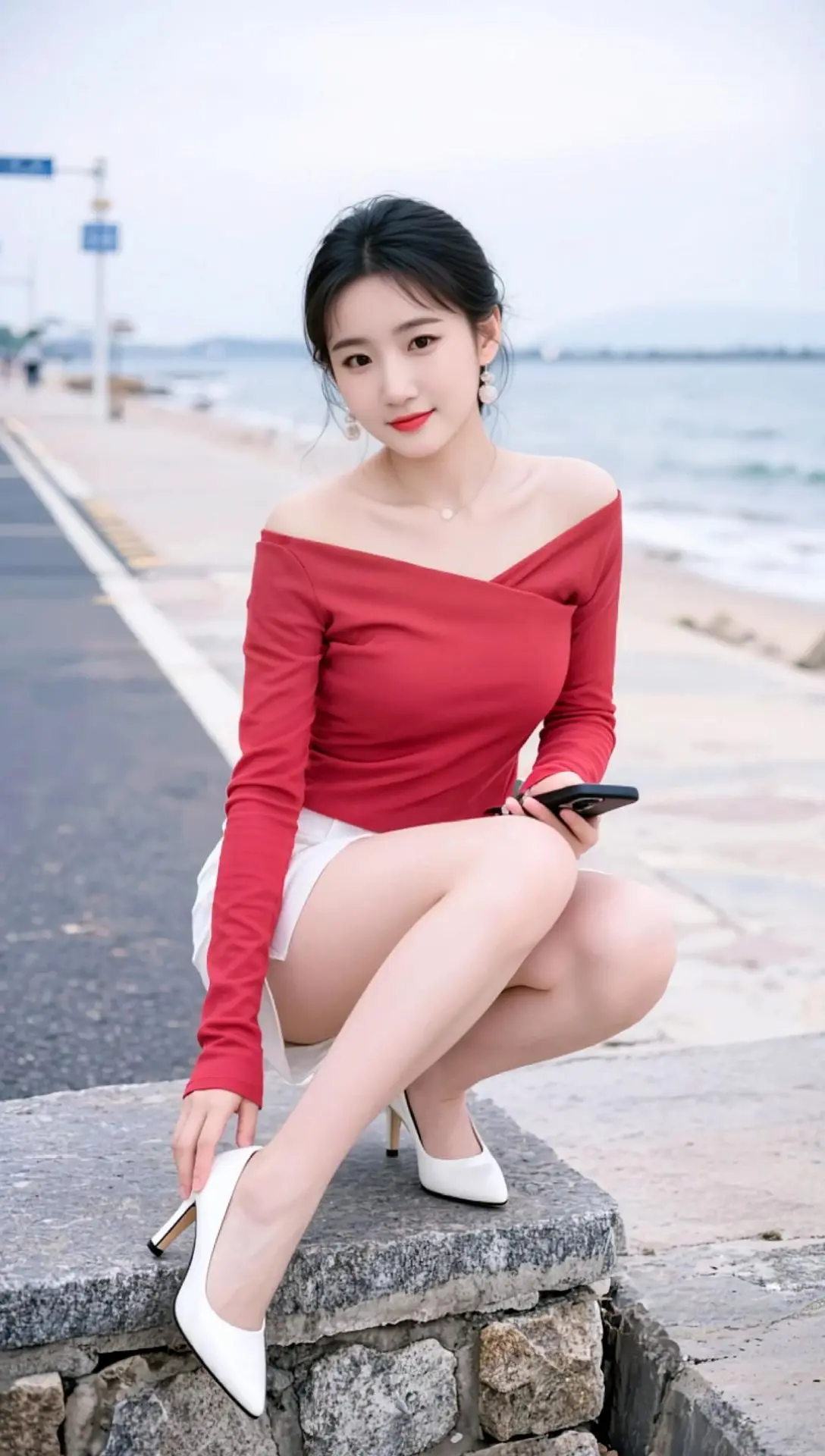 AI海滨时尚照 随变ai随便玩