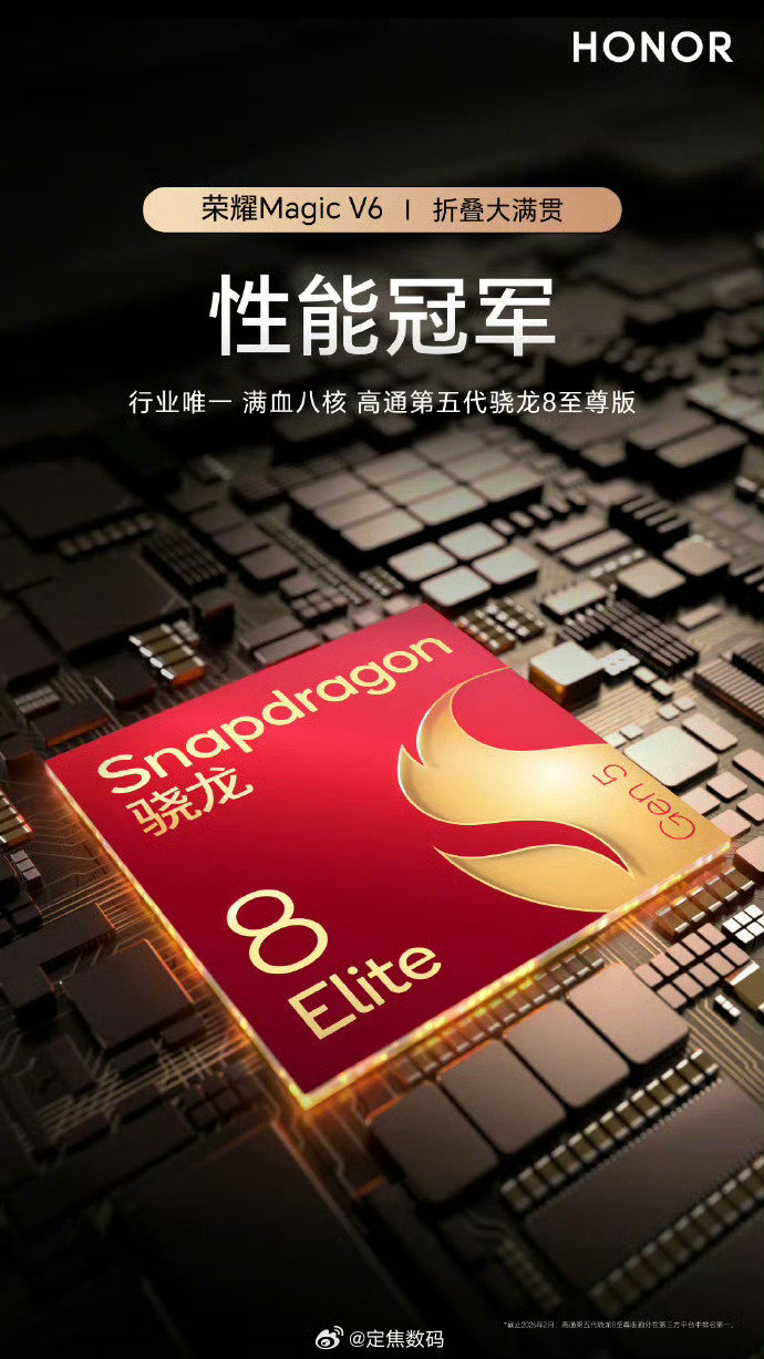 荣耀Magic V6国际版登场！满血版第五代骁龙8至尊搭配6600mAh续航组合