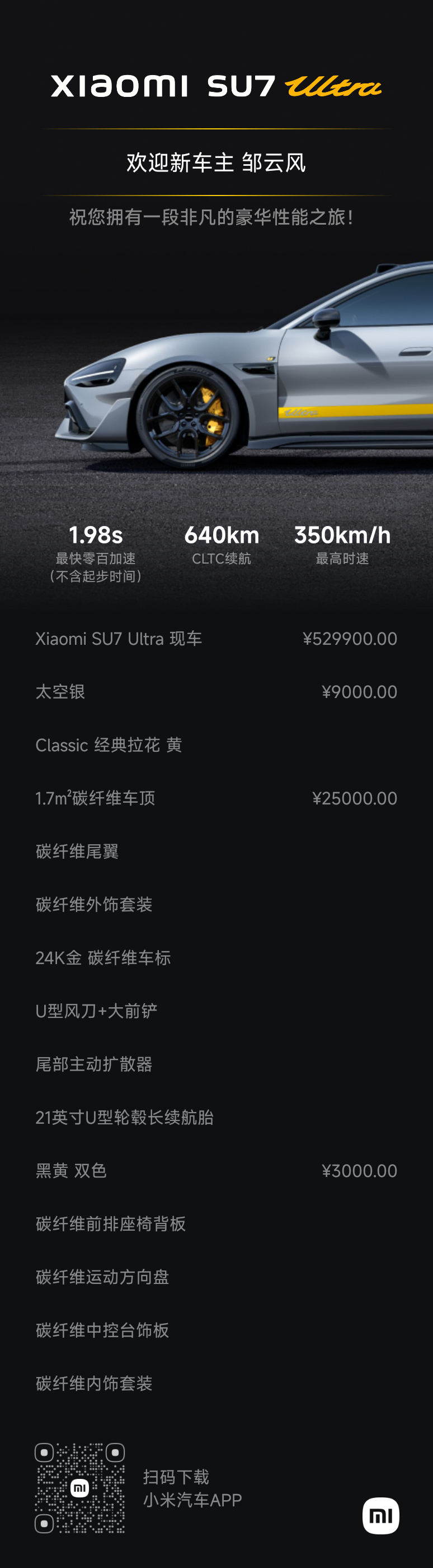 希望订购成功，我直接买的现货。本来肯定是特别想要竞速套装的，但竞速套装要等就算了