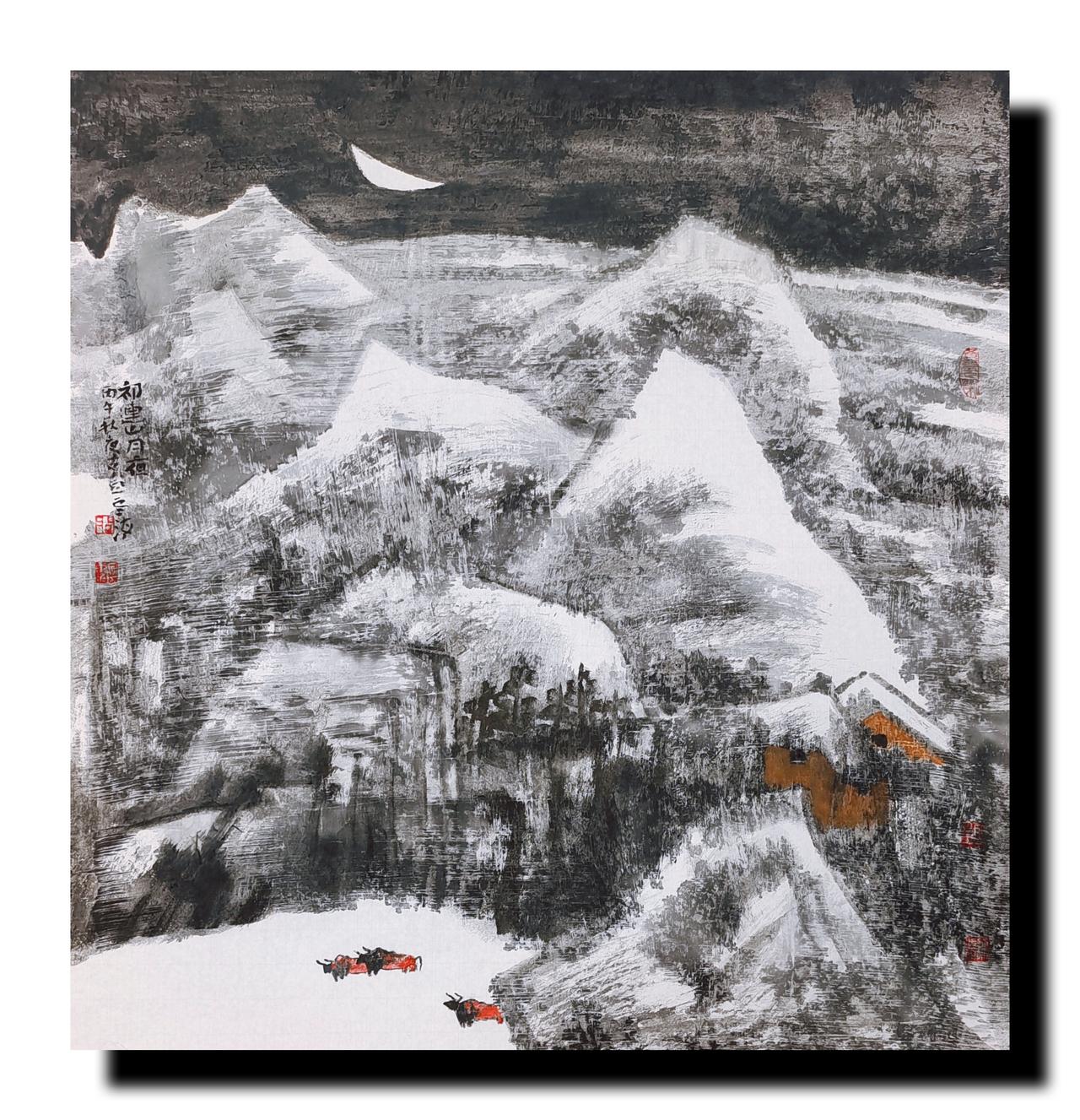 甘肃的祁连山有我曾经的梦，也有我终生难忘的记忆。
两千年初，为画画，更为生计我在