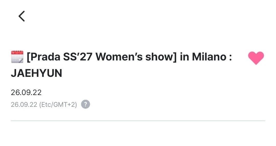 SMT更新在玹米兰时装周行程
🗓 [Prada SS'27 Women's s