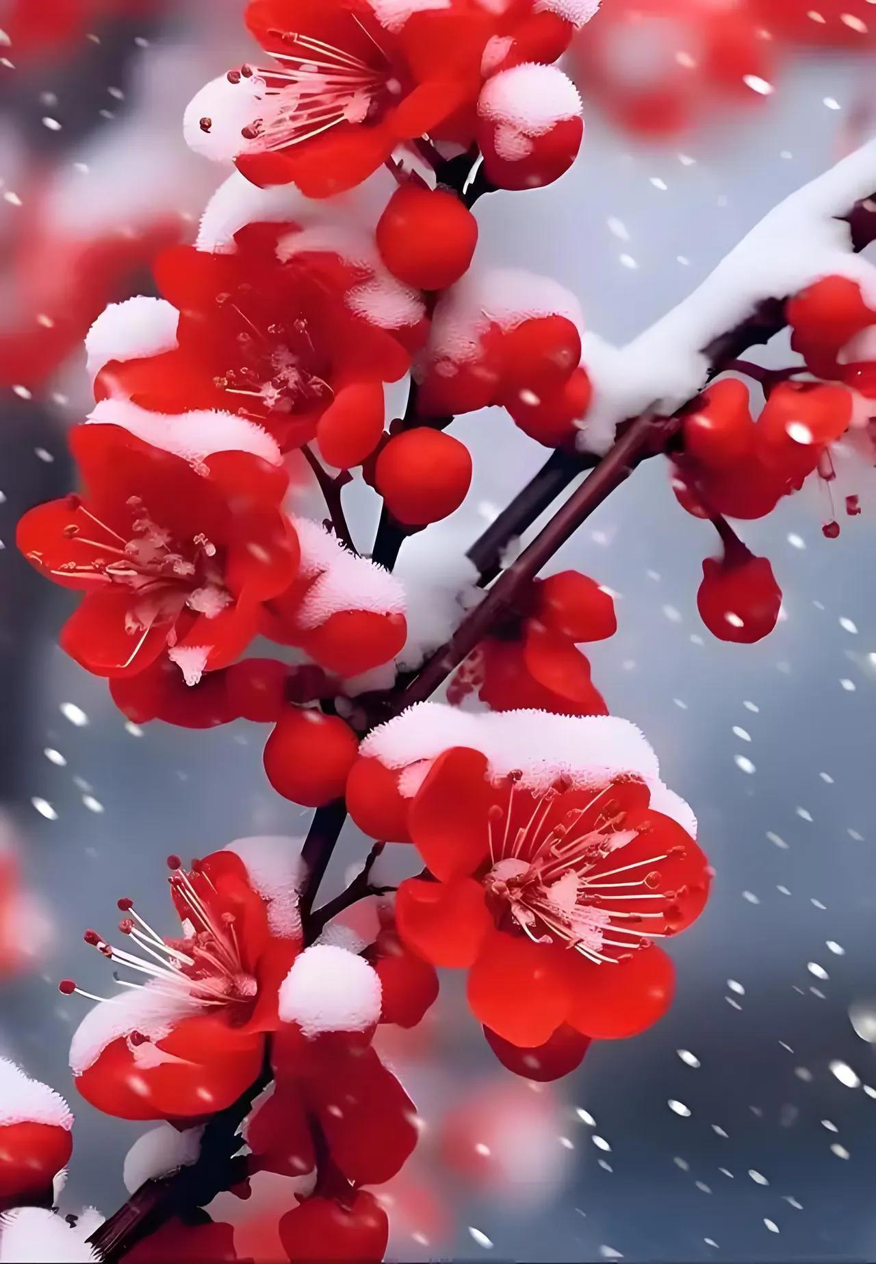 竹苑潇潇听暮雨，
梅园瑟瑟送暗香。