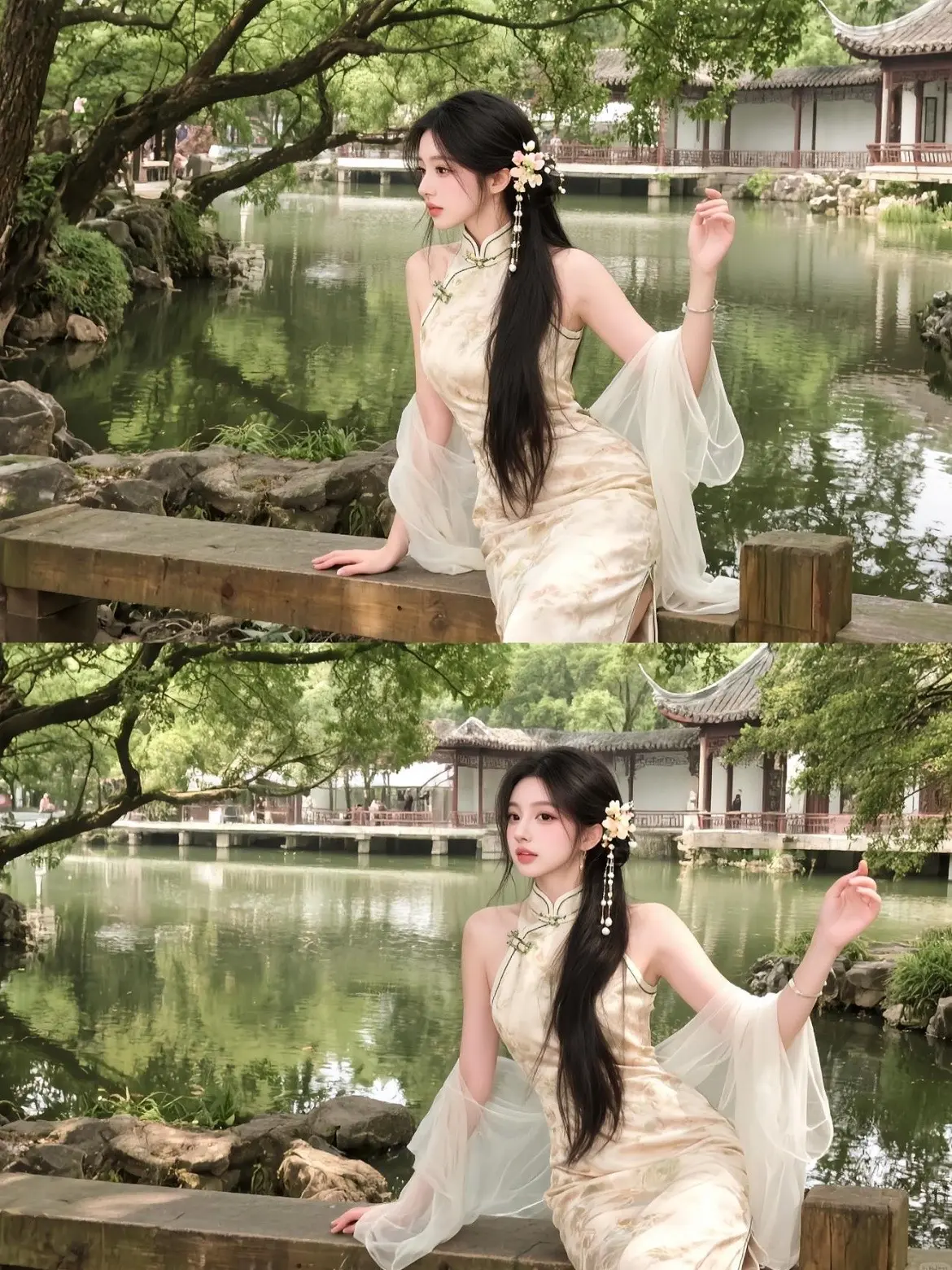 AI古风美人写真 ai创作 玩法合伙人计划 我在拍特效 AI写真