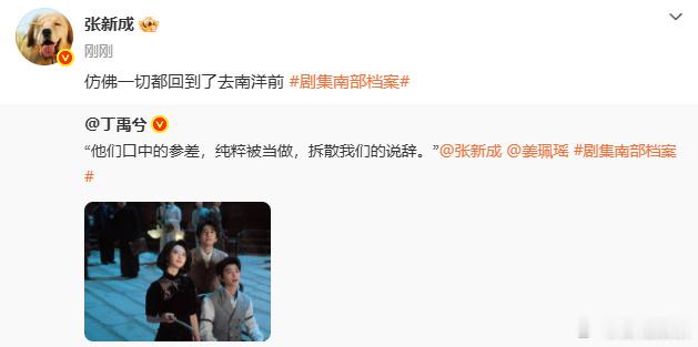张新成回应丁禹兮丁禹兮张新成互动张新成回应丁禹兮，这个机位不错 显得脑袋小小的 