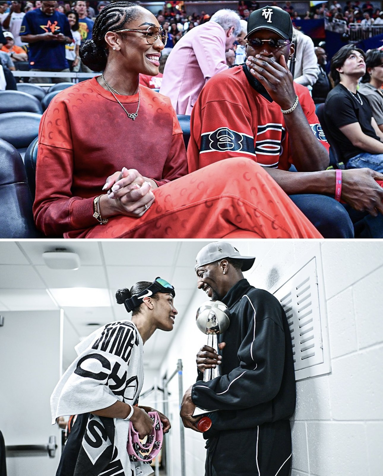 阿贾·威尔逊表示她想和阿德巴约 一起要孩子：那一直都是我的梦想。他是我人生的伴侣