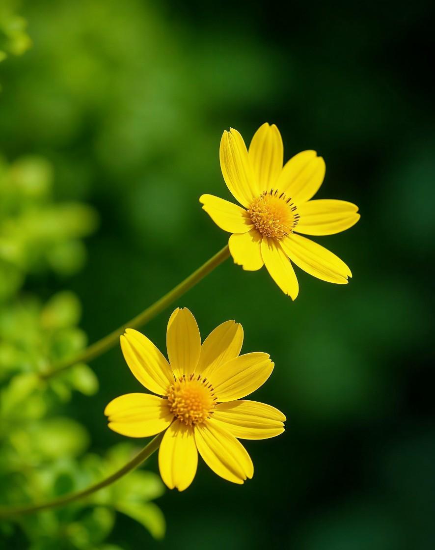 分享一张你相册里的花草照片嫩黄小花悄悄开在风里，把细碎的阳光揉进花瓣。不与群芳争