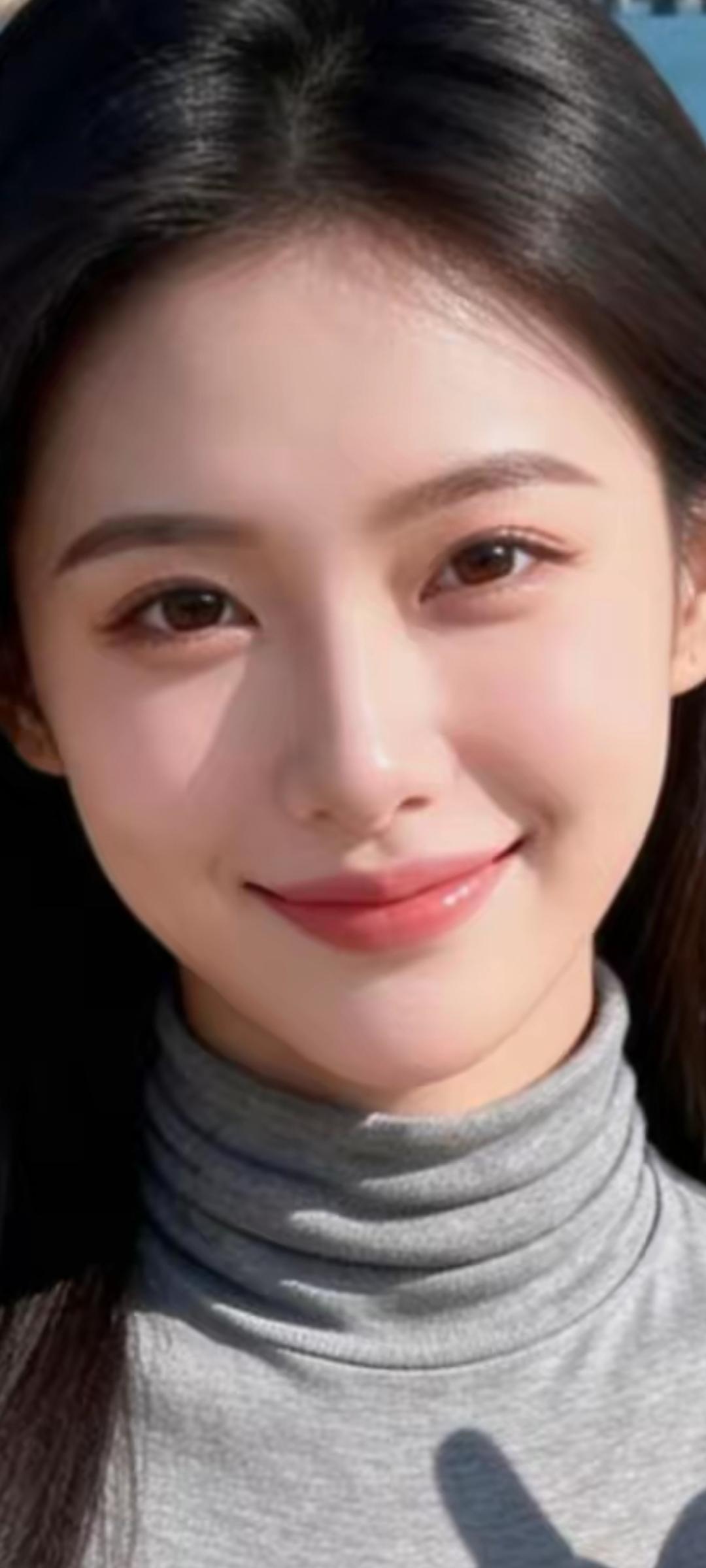 阳光下的微笑，温暖如春日暖阳。