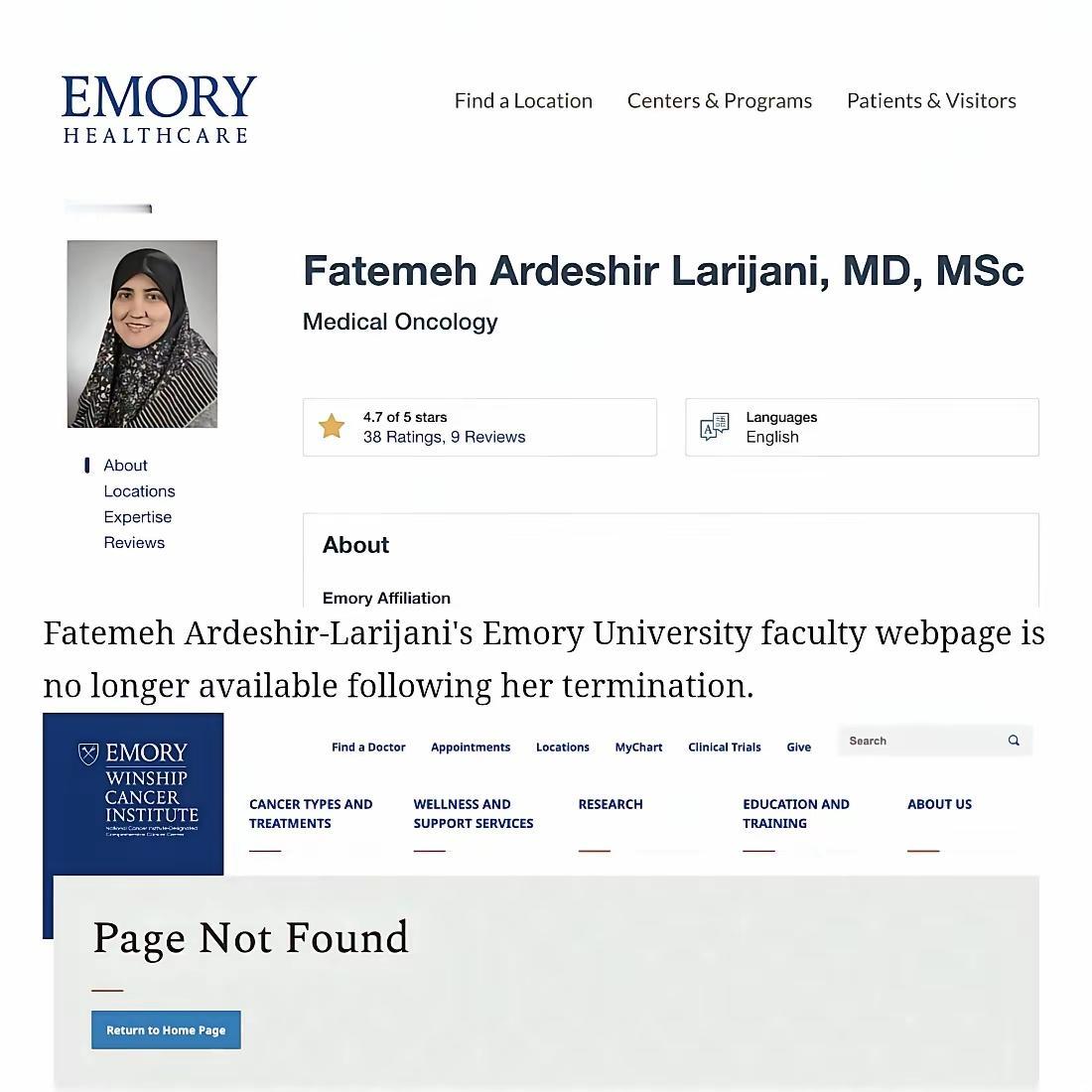 都说祸不及家人，美国埃默里大学医学院解雇了刚遭暗杀的拉里贾尼的女儿，是有点过分了