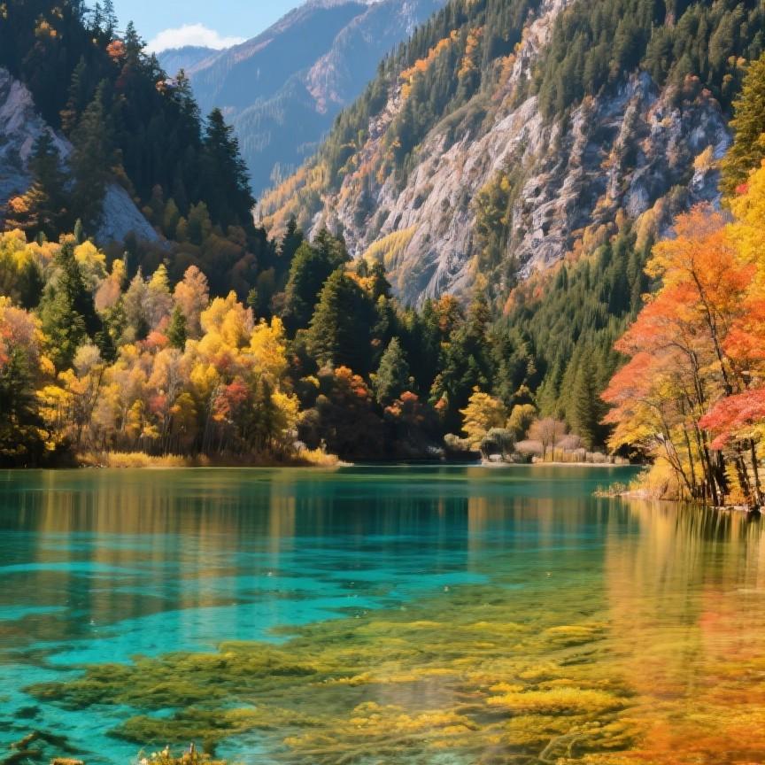 可以分享一张秋景树叶的的照片吗