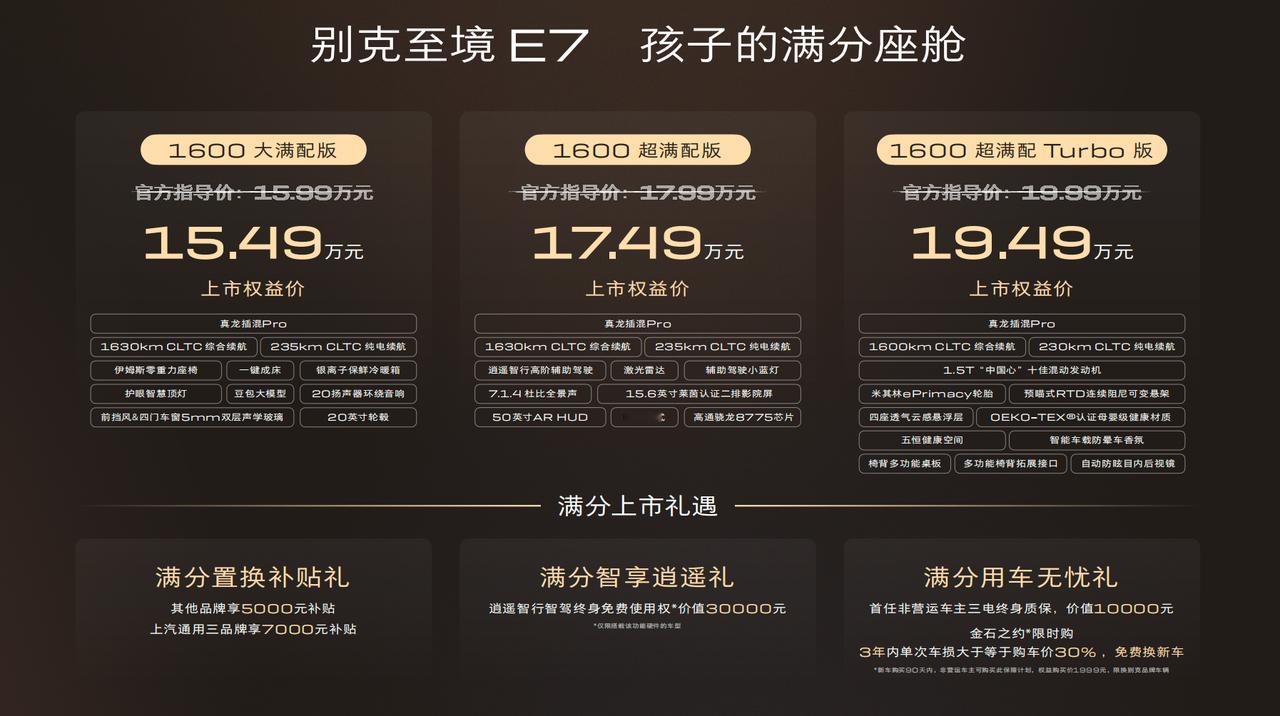 4月22日，别克旗下高端新能源子品牌至境又上新了！别克至境E7 正式上市并开启交