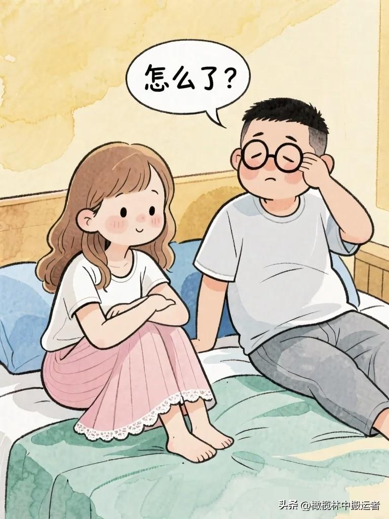 搞笑漫画：丈夫："怎么了？" 妻子："我是不是很失败？" 丈夫："啊？" 妻子：