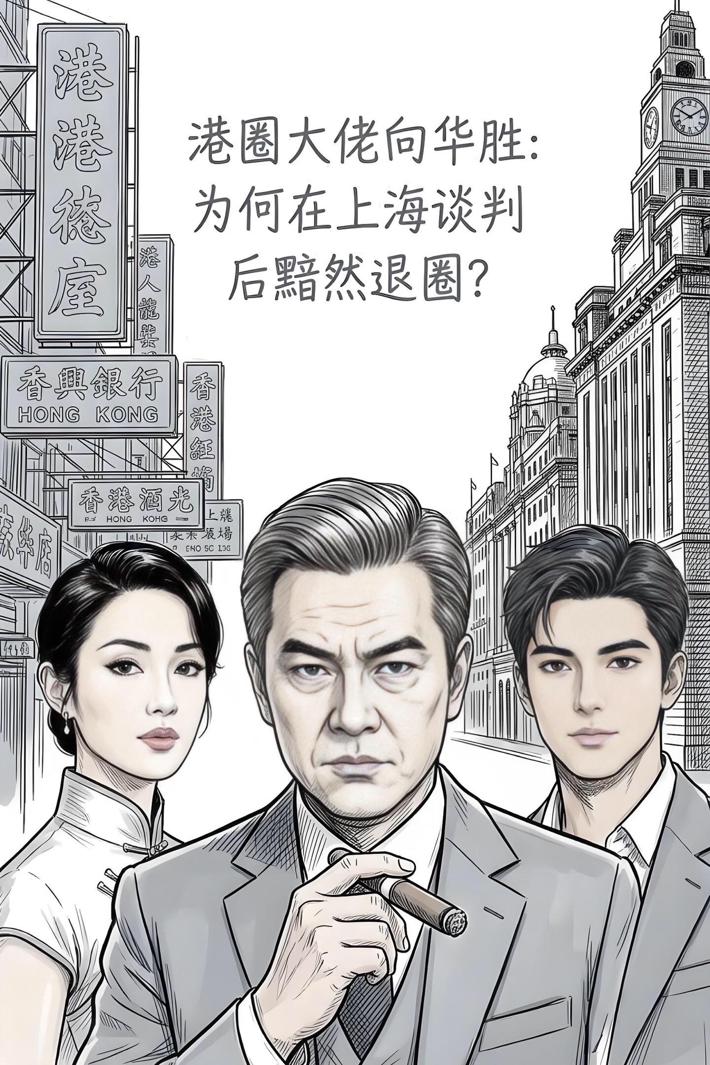 向华胜有多狂？掌控娱乐圈的生路，却因一个。女人仓皇跑路，上海一战后彻底退出影坛