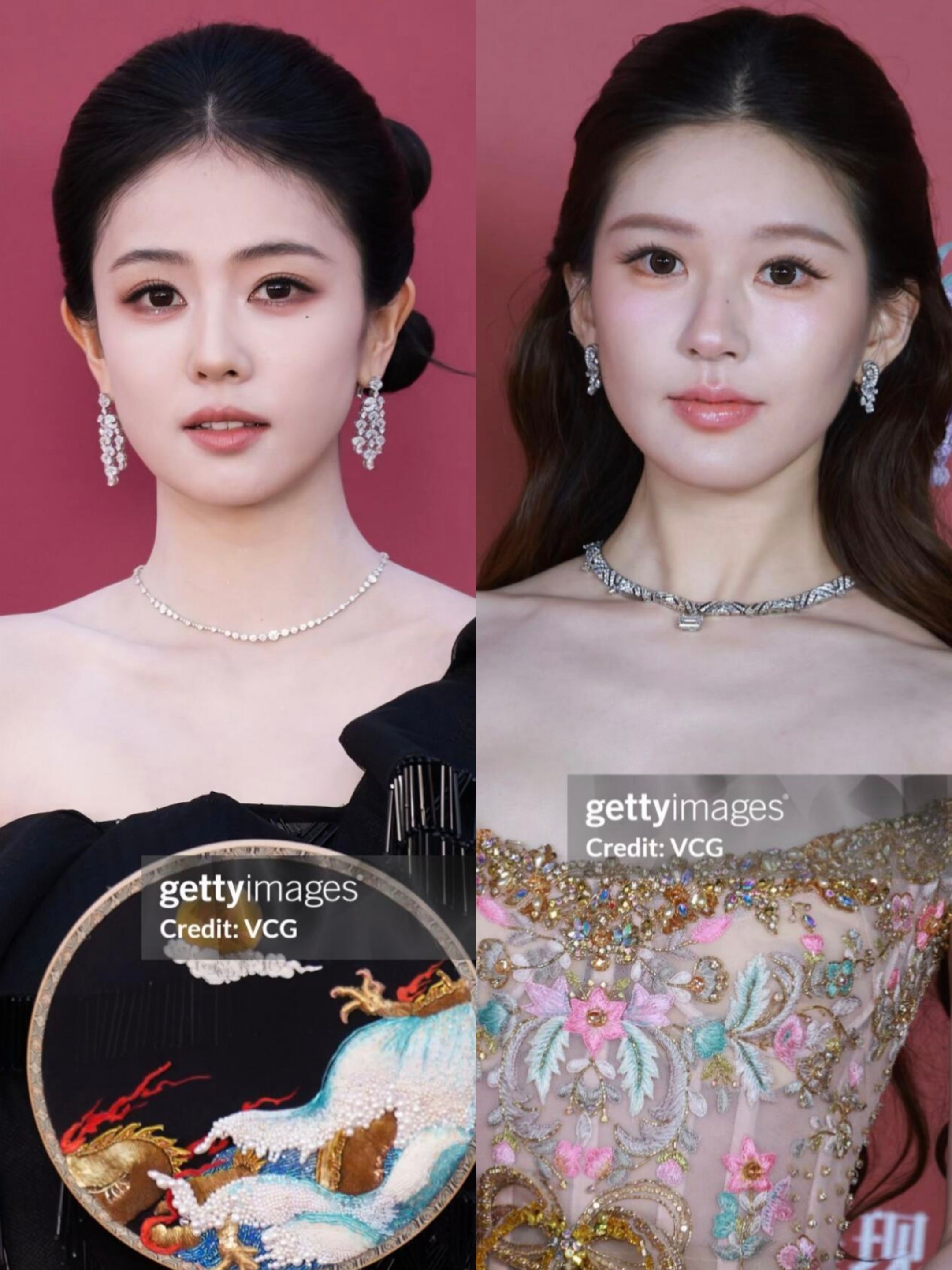 tg. 赵露思、白鹿芭莎盛典红毯高定G社生图昨晚的时尚芭莎盛典乐子太多了芭莎内场