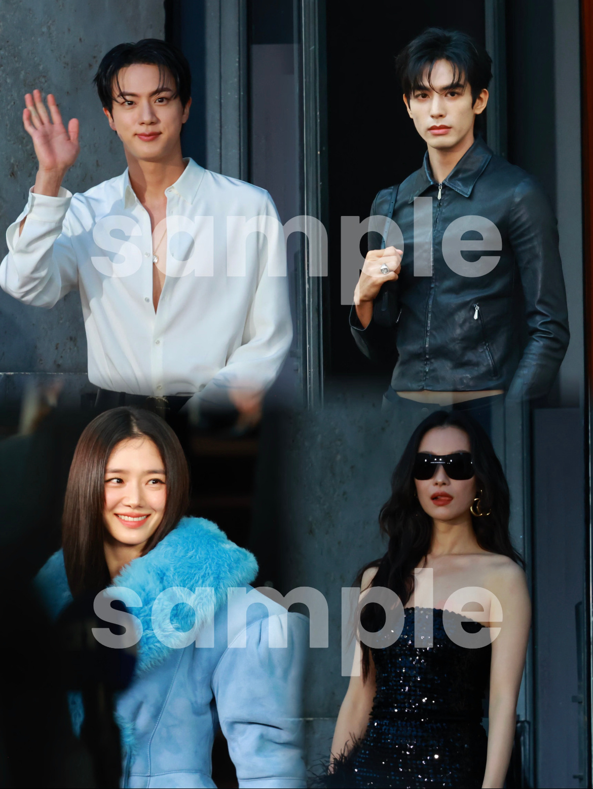 GUCCI秀场中韩明星G社镜头生图倪妮 宋威龙 金硕珍 宋威龙 朴珪瑛 ​​​