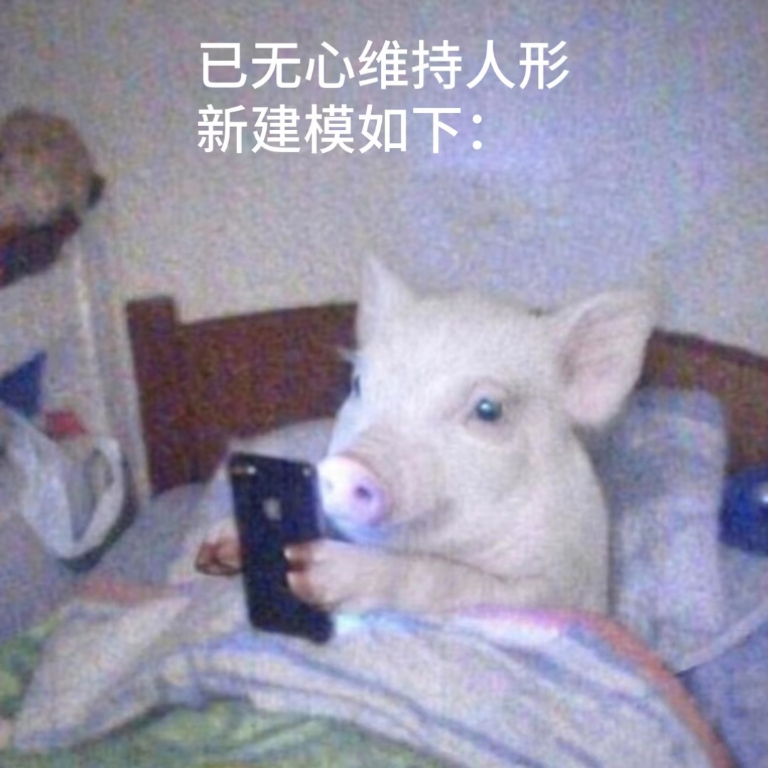 已无心维持人形状 新建模如下 