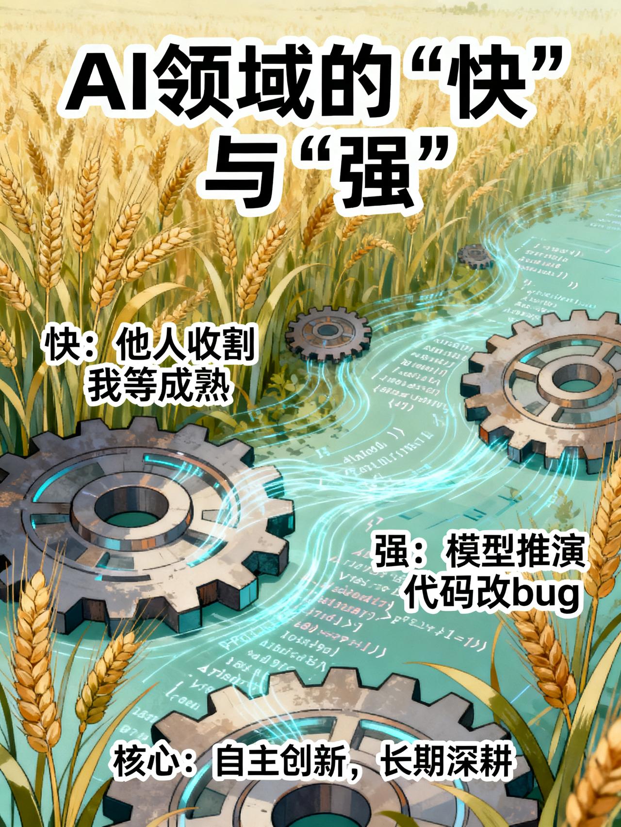 AI圈大佬：中国AI缺的不是聪明，是敢做没人做过的事
什么叫“快”？
不是你追我