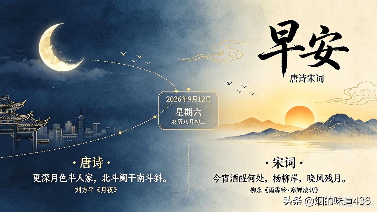 早安，美好的一天从诗开始。