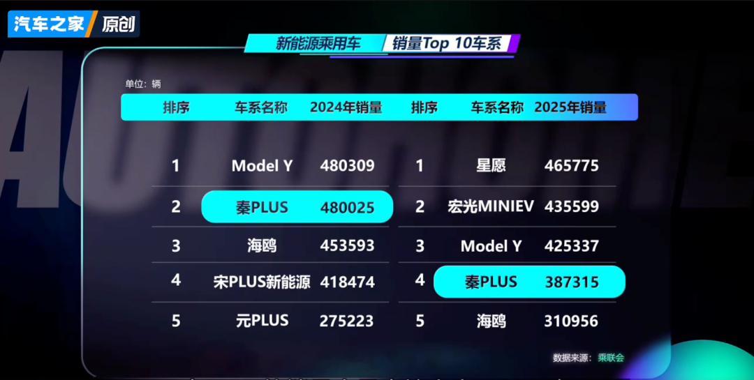 这样看，迪子下滑还是有些明显。24年Top10车系还能占8席，25年只剩下5席了