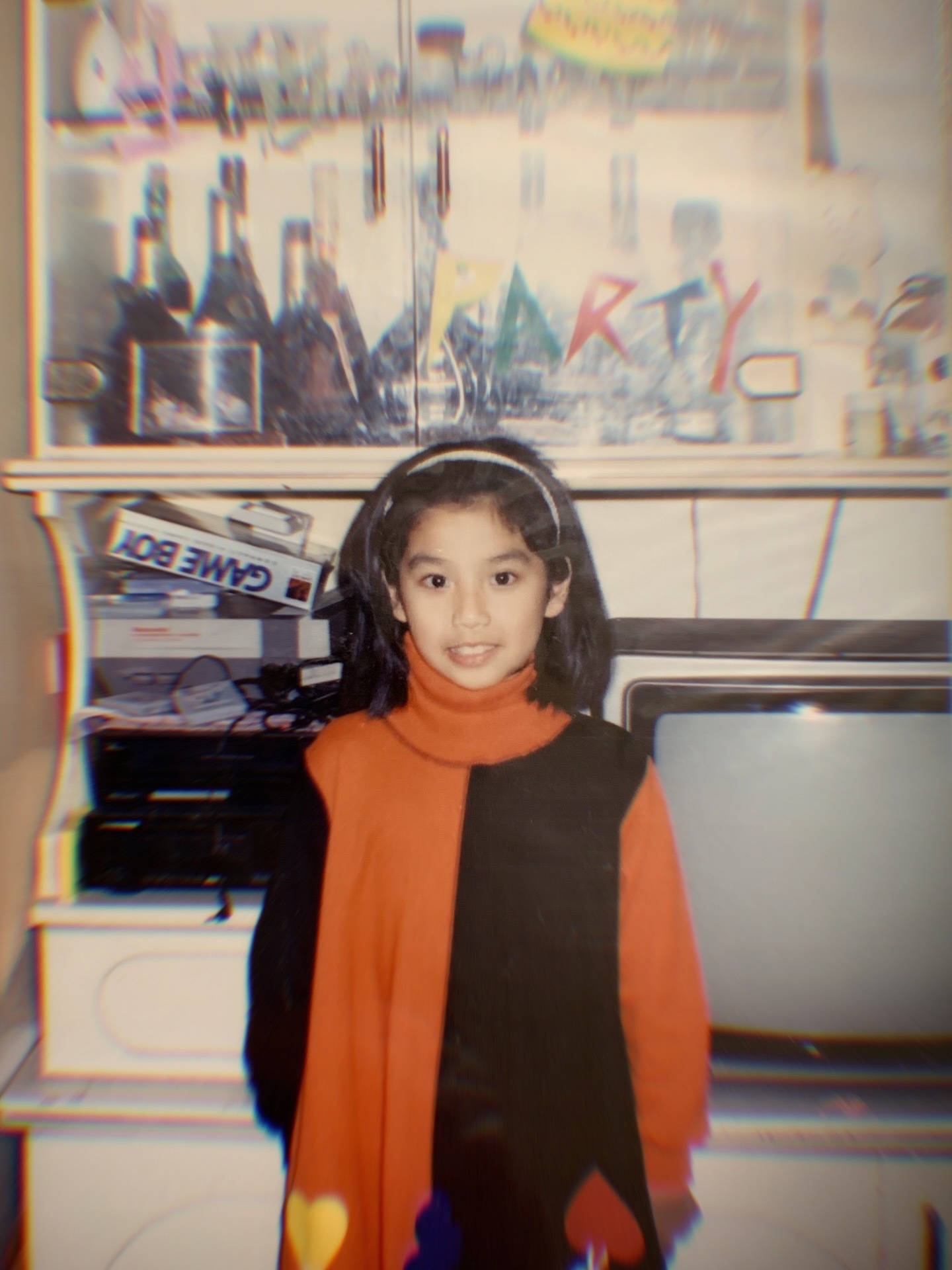 黄智雯分享童年照 