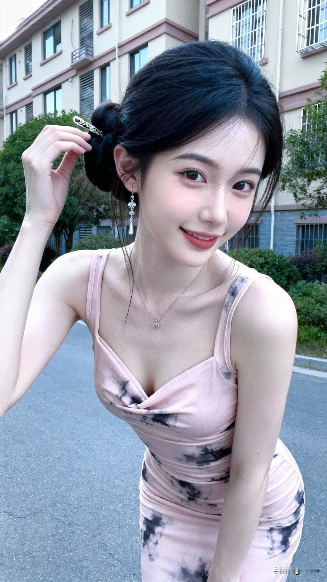 笑靥如花，风姿绰约。