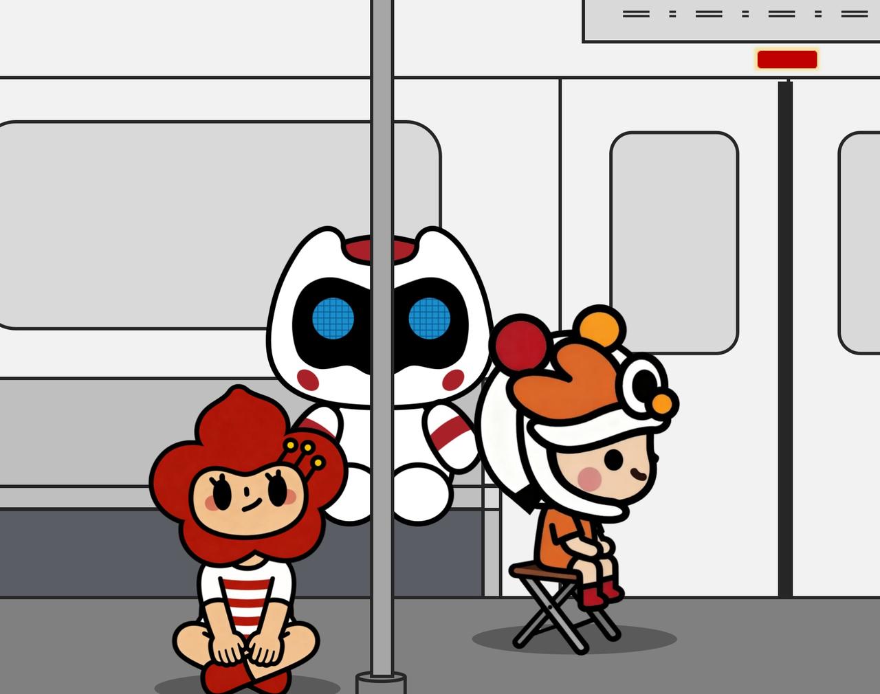 车厢内空间狭小、乘客较多，请大家不要蹲坐在车厢地面上或使用小板凳，这样既影响其他