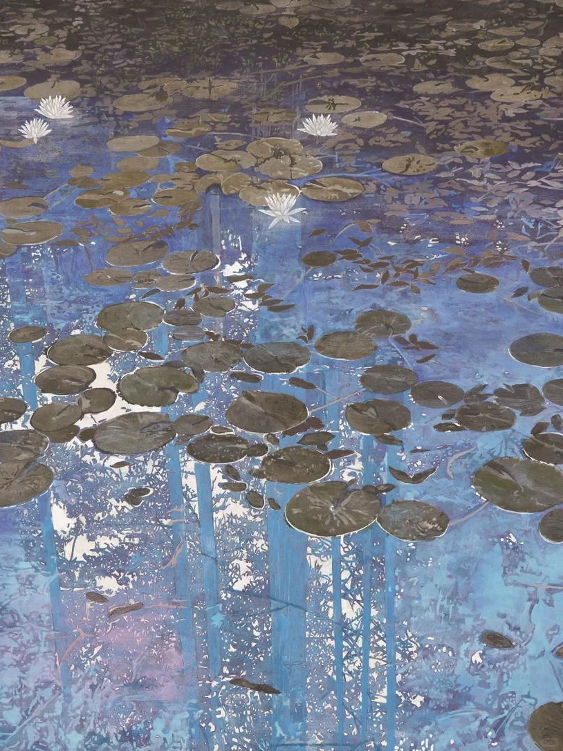 这岩彩画的玻璃质感太惊艳了！