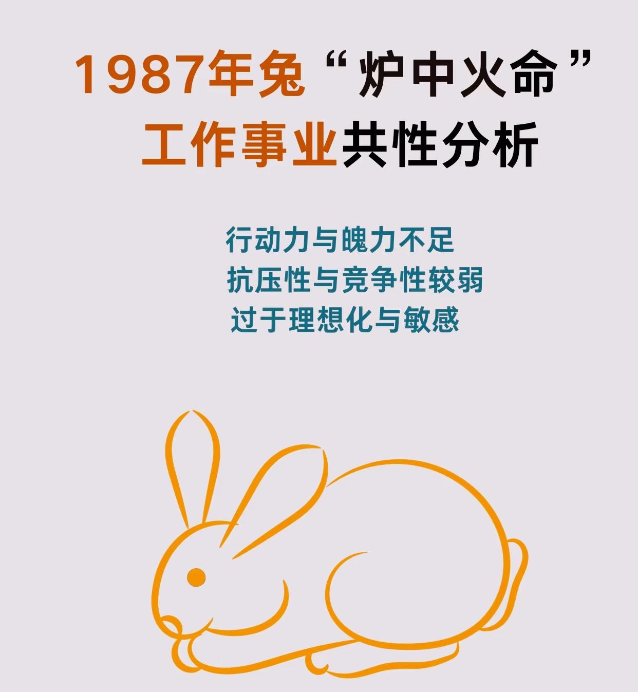 看到生肖兔，仿佛看到了自
己。
这些年，心里的委屈和苦，如
果有人懂，真的就够了