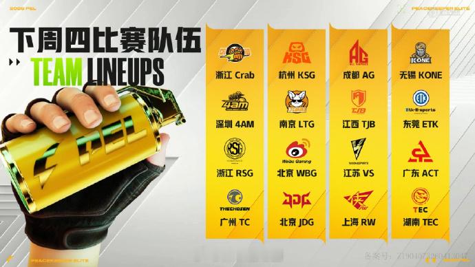 【2026 PEL 夏季赛】第六周突围赛 7月16日18点，2026PEL夏季赛